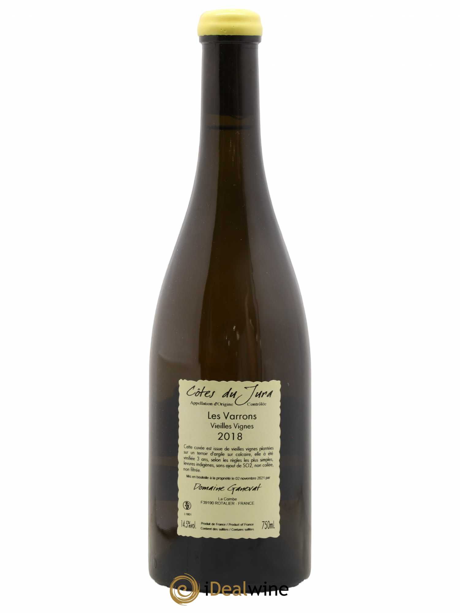 Côtes du Jura Les Varrons Vieilles Vignes Jean-François Ganevat (Domaine) 2018 - Lot de 1 bouteille - 1