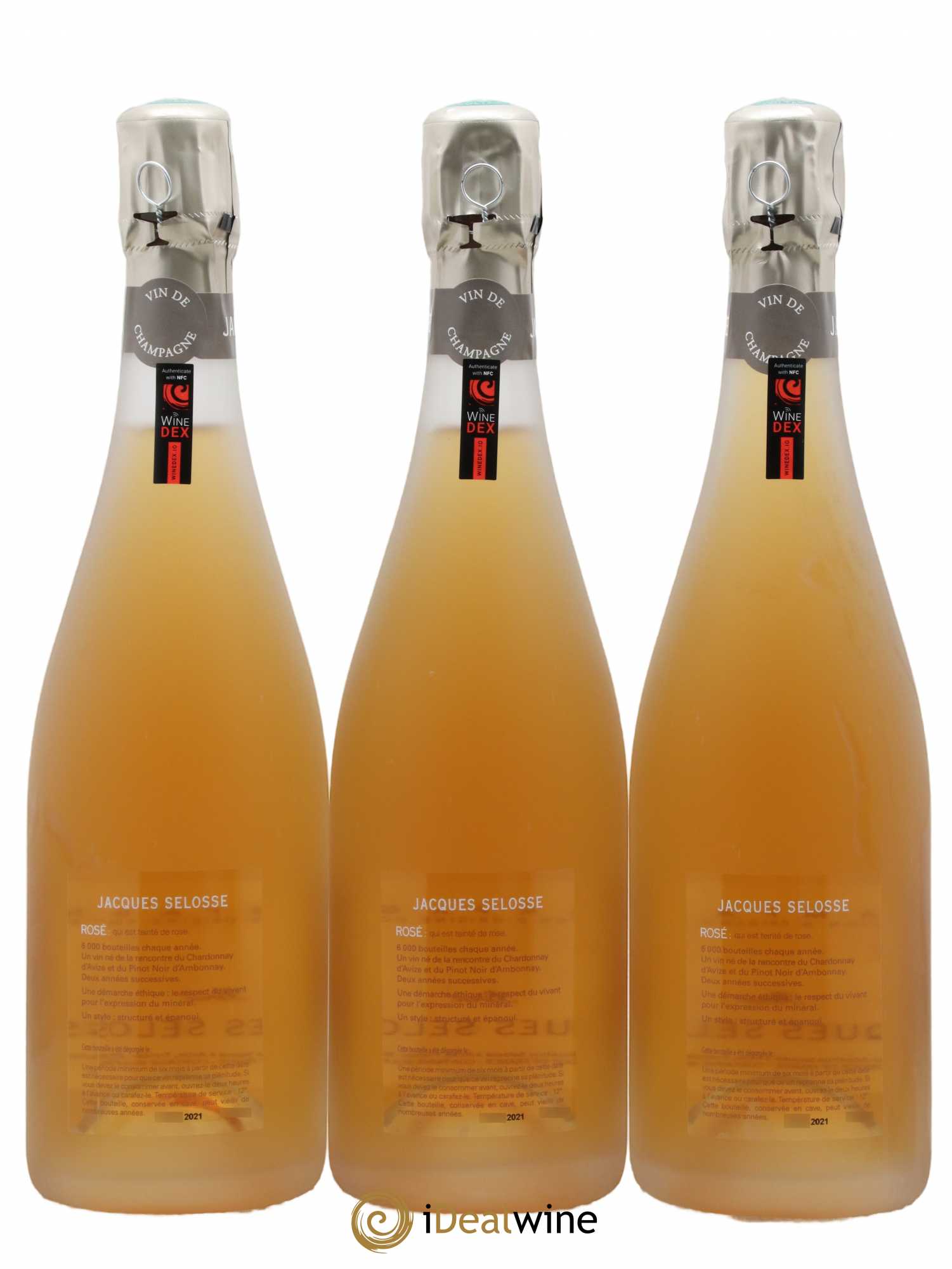 Rosé Brut Jacques Selosse - Lot de 3 bouteilles - 1