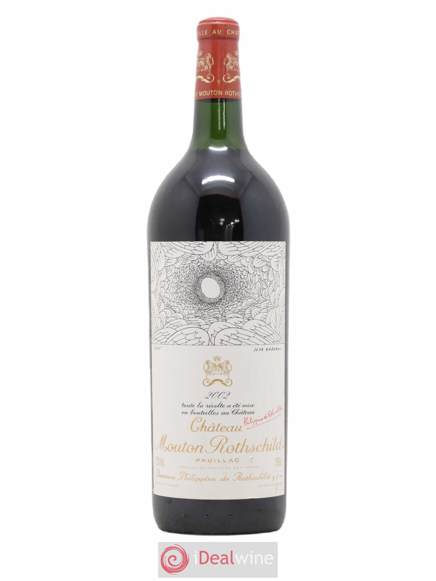 Château Mouton Rothschild 1er Grand Cru Classé 2002 - Lot de 1 magnum - 0