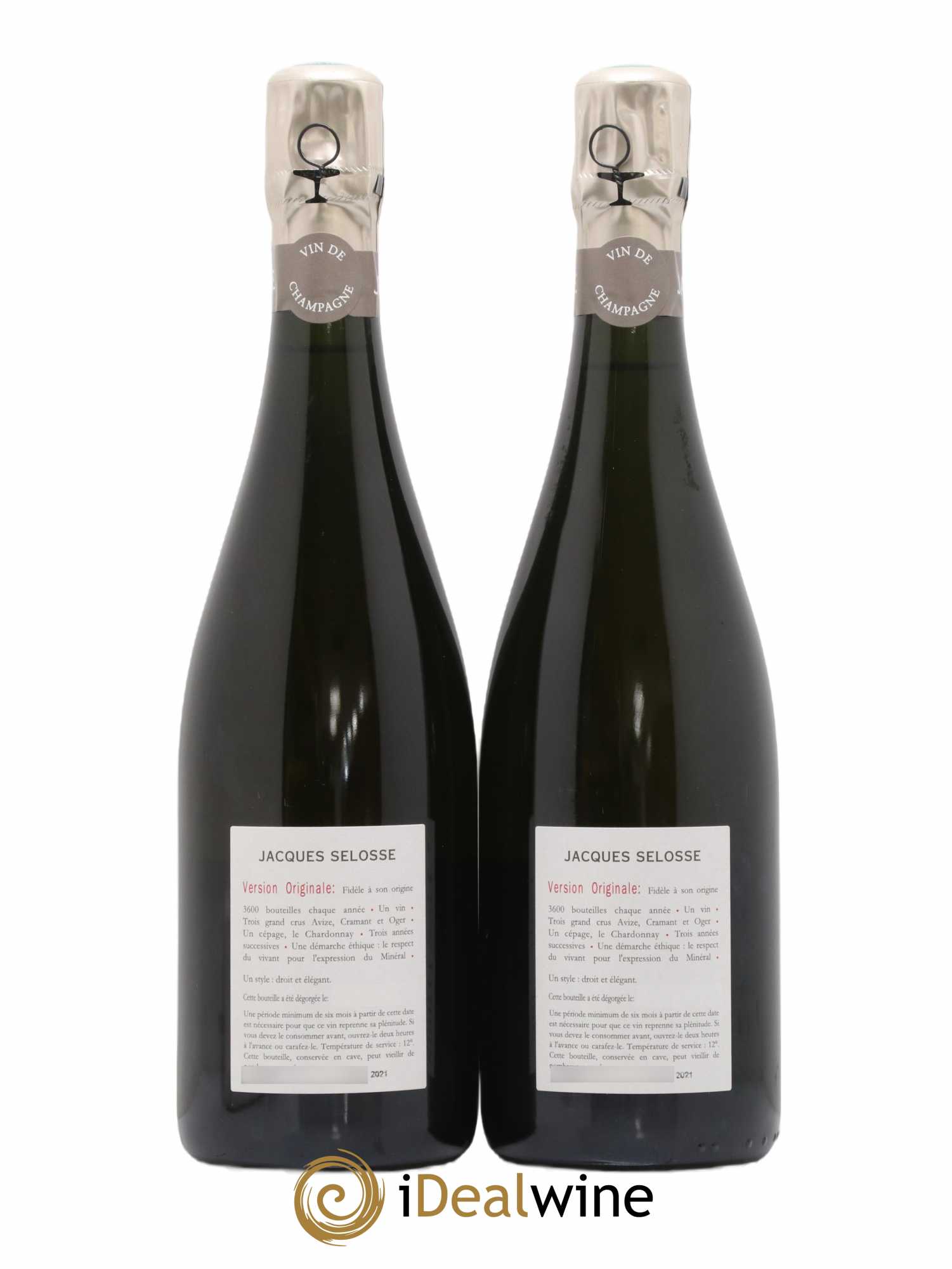 Version Originale Jacques Selosse - Lot de 2 bouteilles - 1