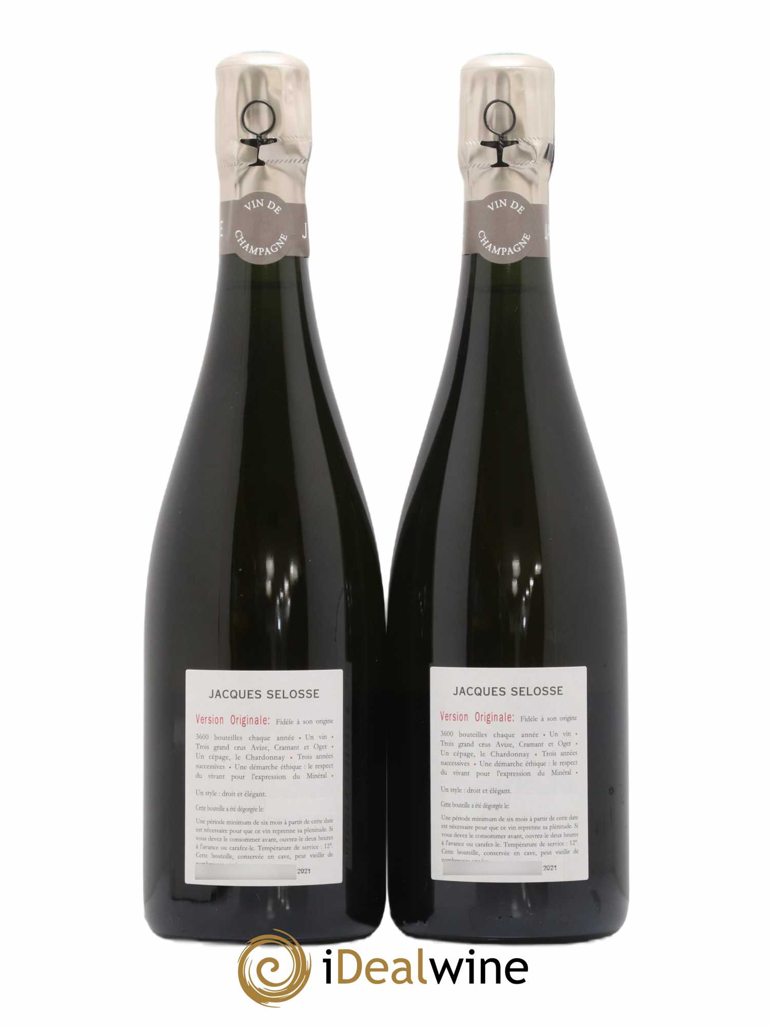 Version Originale Jacques Selosse - Lot de 2 bouteilles - 1