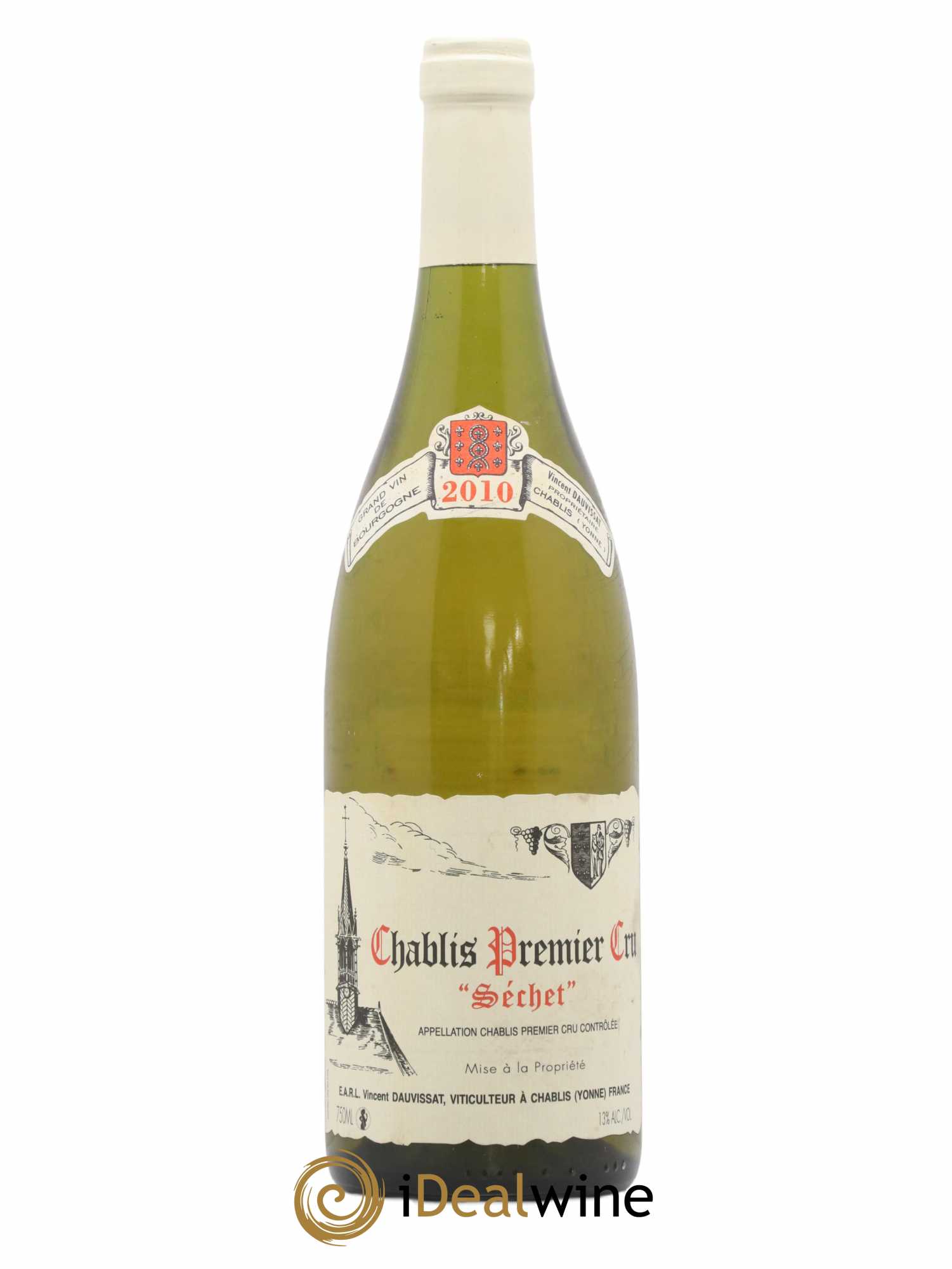 Chablis 1er Cru Séchet Vincent Dauvissat (Domaine) 2010 - Lot de 1 bouteille - 0