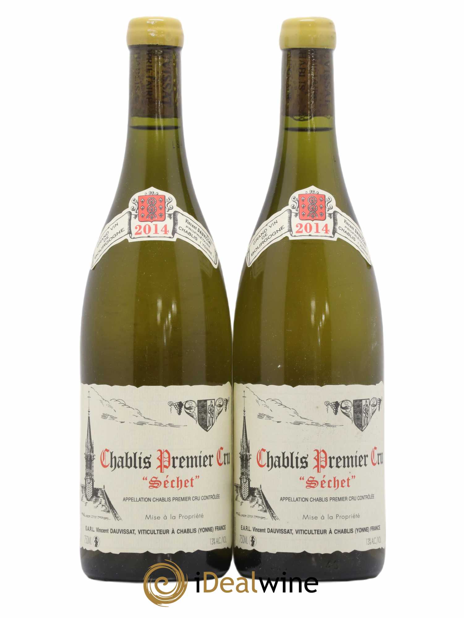 Chablis 1er Cru Séchet Vincent Dauvissat (Domaine) 2014 - Lot de 2 bouteilles - 0
