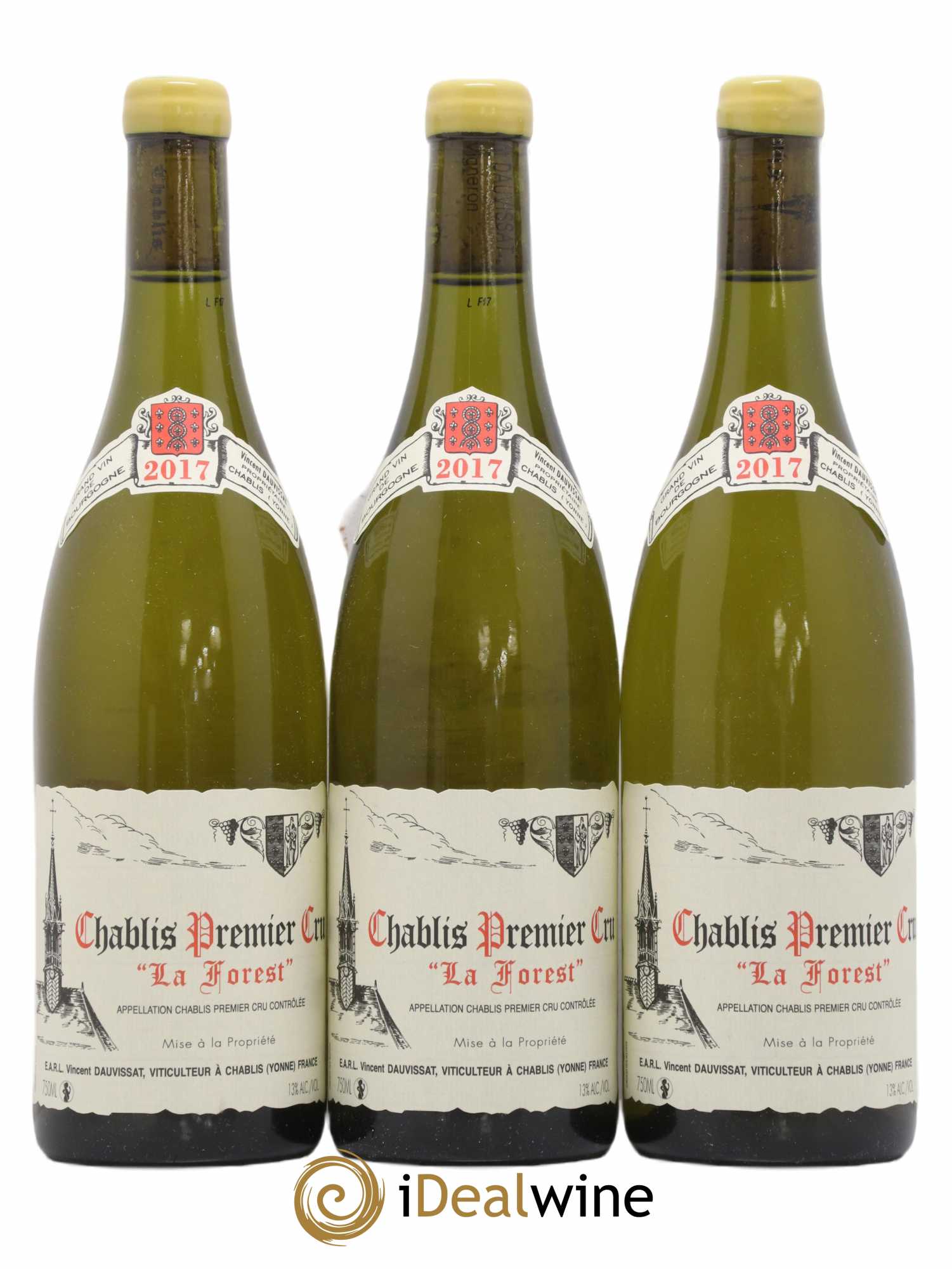 Chablis 1er Cru La Forest Vincent Dauvissat (Domaine) 2017 - Lot de 3 bouteilles - 0