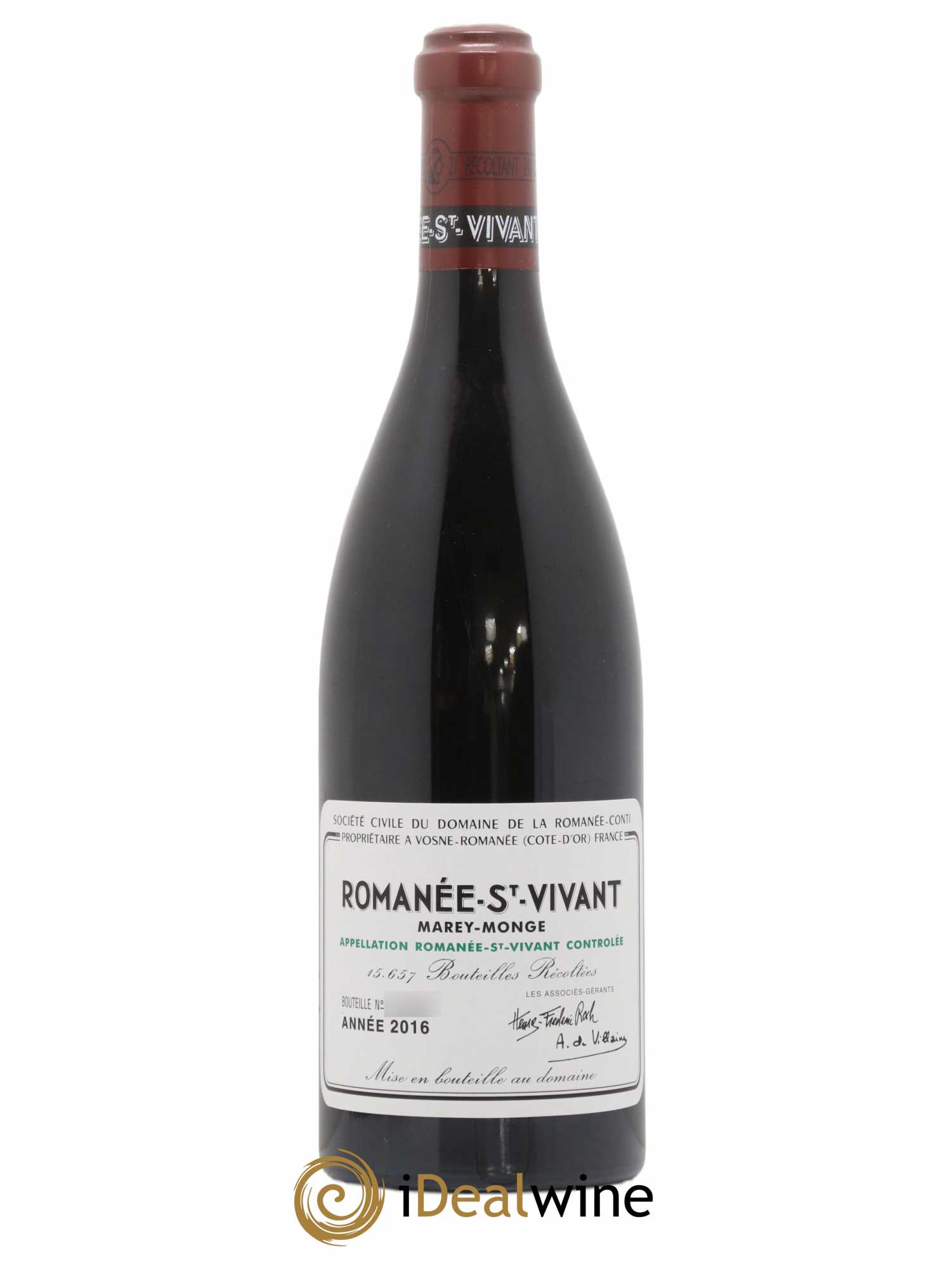 Romanée-Saint-Vivant Grand Cru Domaine de la Romanée-Conti 2016 - Lot de 1 bouteille - 0