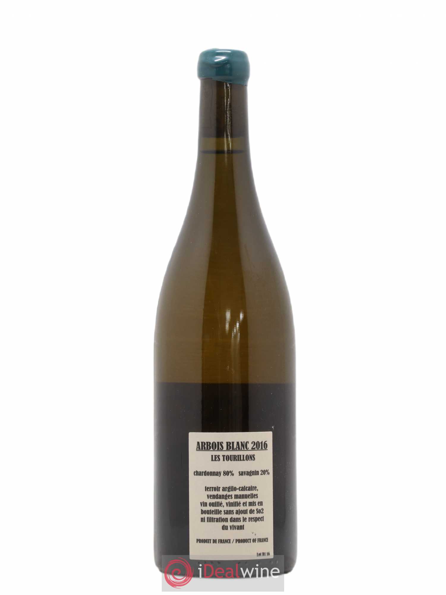 Arbois Chardonnay Savagnin Les Tourillons Adeline Houillon & Renaud Bruyère 2016 - Lot de 1 bouteille - 1