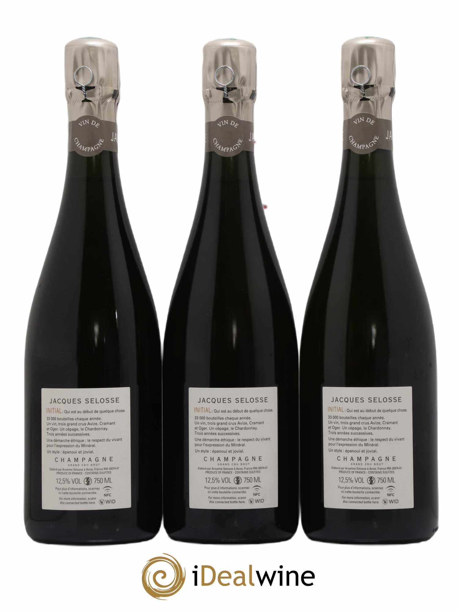 Initial Brut Jacques Selosse - Lot de 3 bouteilles - 1