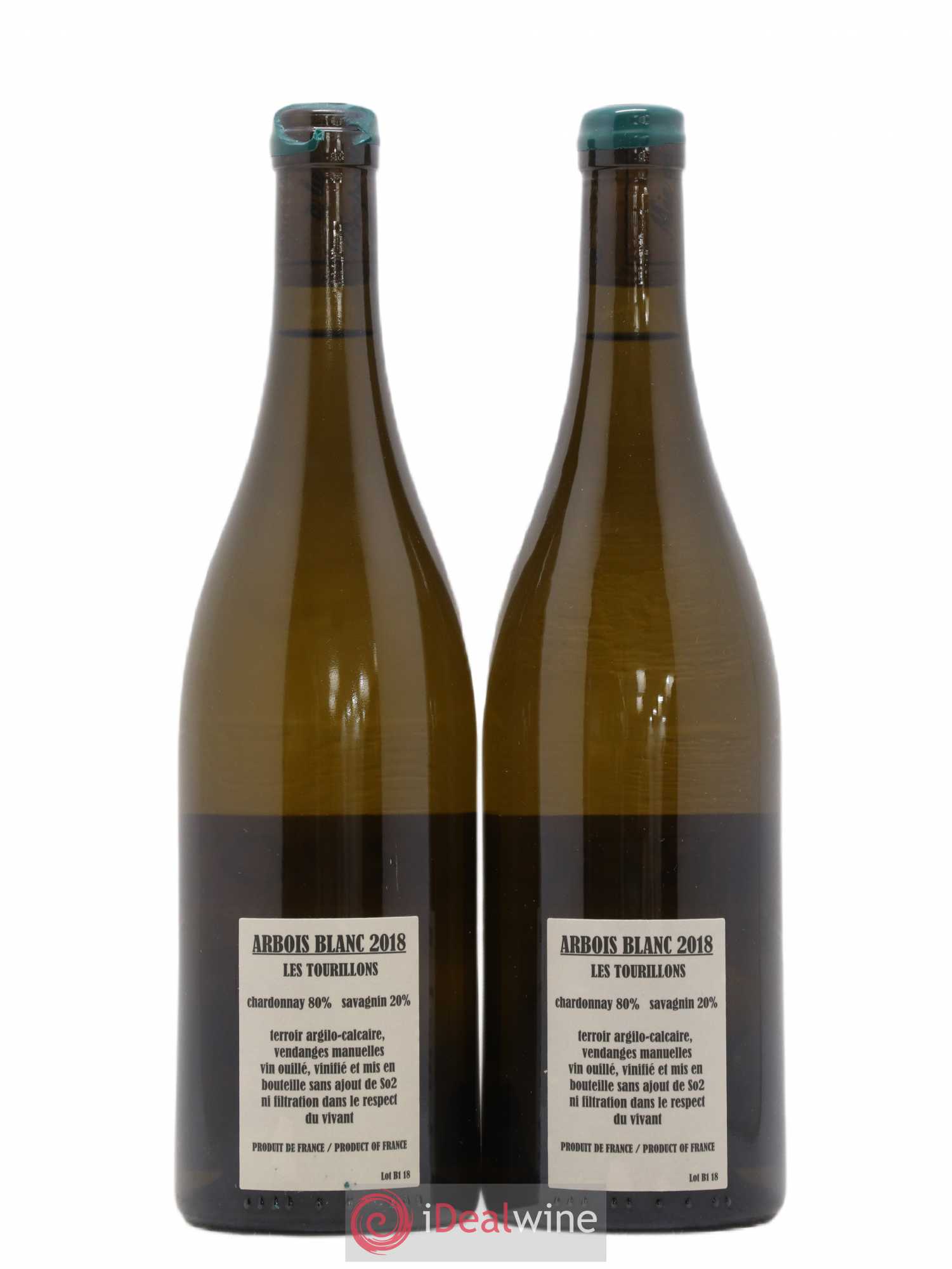 Arbois Chardonnay Savagnin Les Tourillons Adeline Houillon & Renaud Bruyère 2018 - Lot de 2 bouteilles - 1