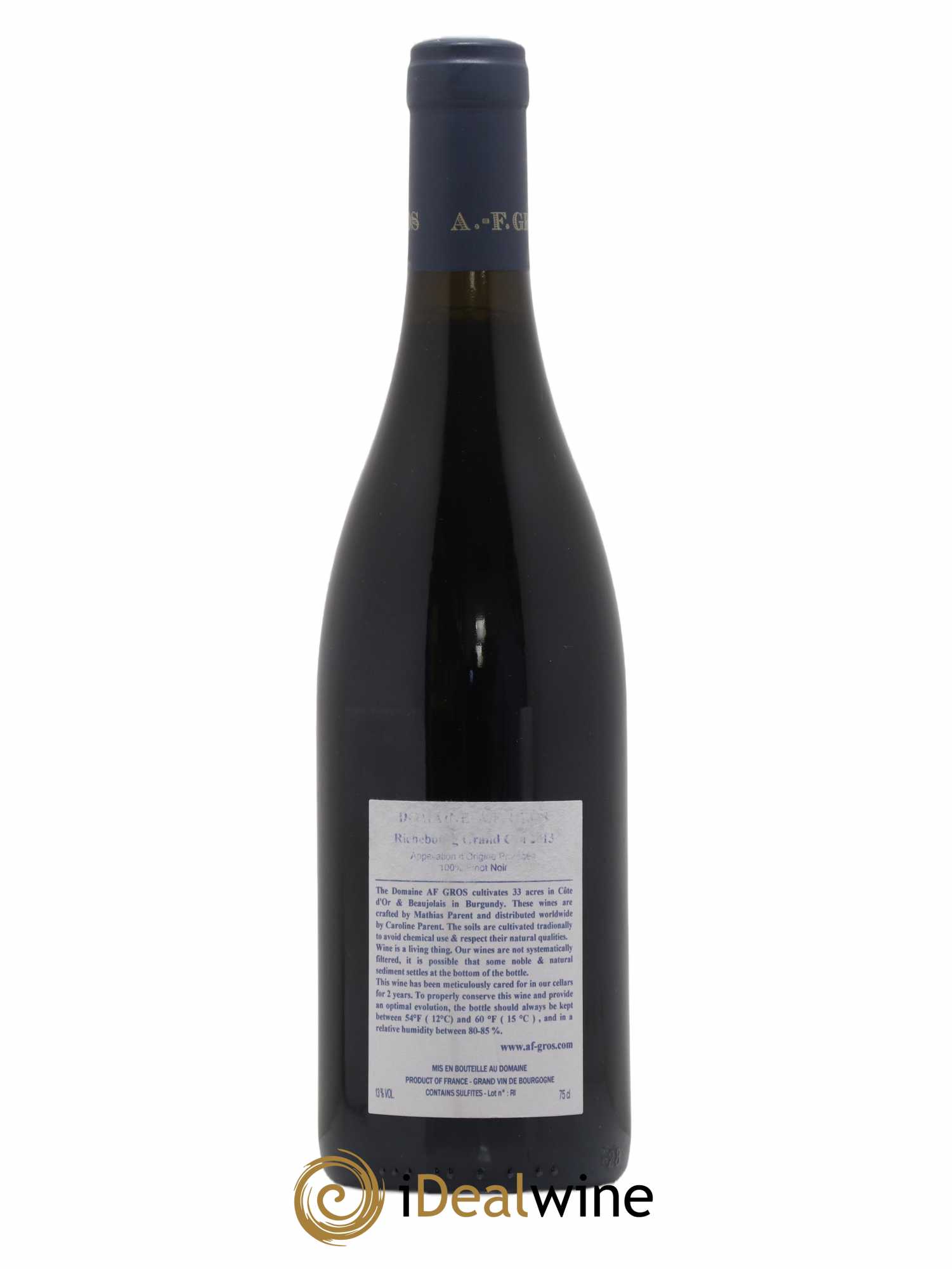 Richebourg Grand Cru A.-F. Gros 2013 - Lot de 1 bouteille - 1