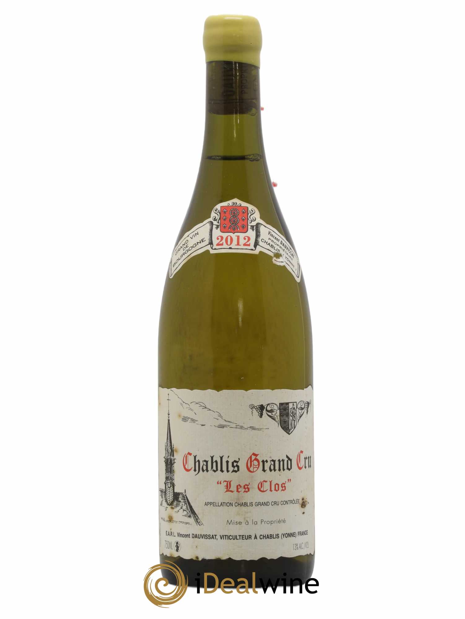 Chablis Grand Cru Les Clos Vincent Dauvissat (Domaine) 2012 - Lot de 1 bouteille - 0