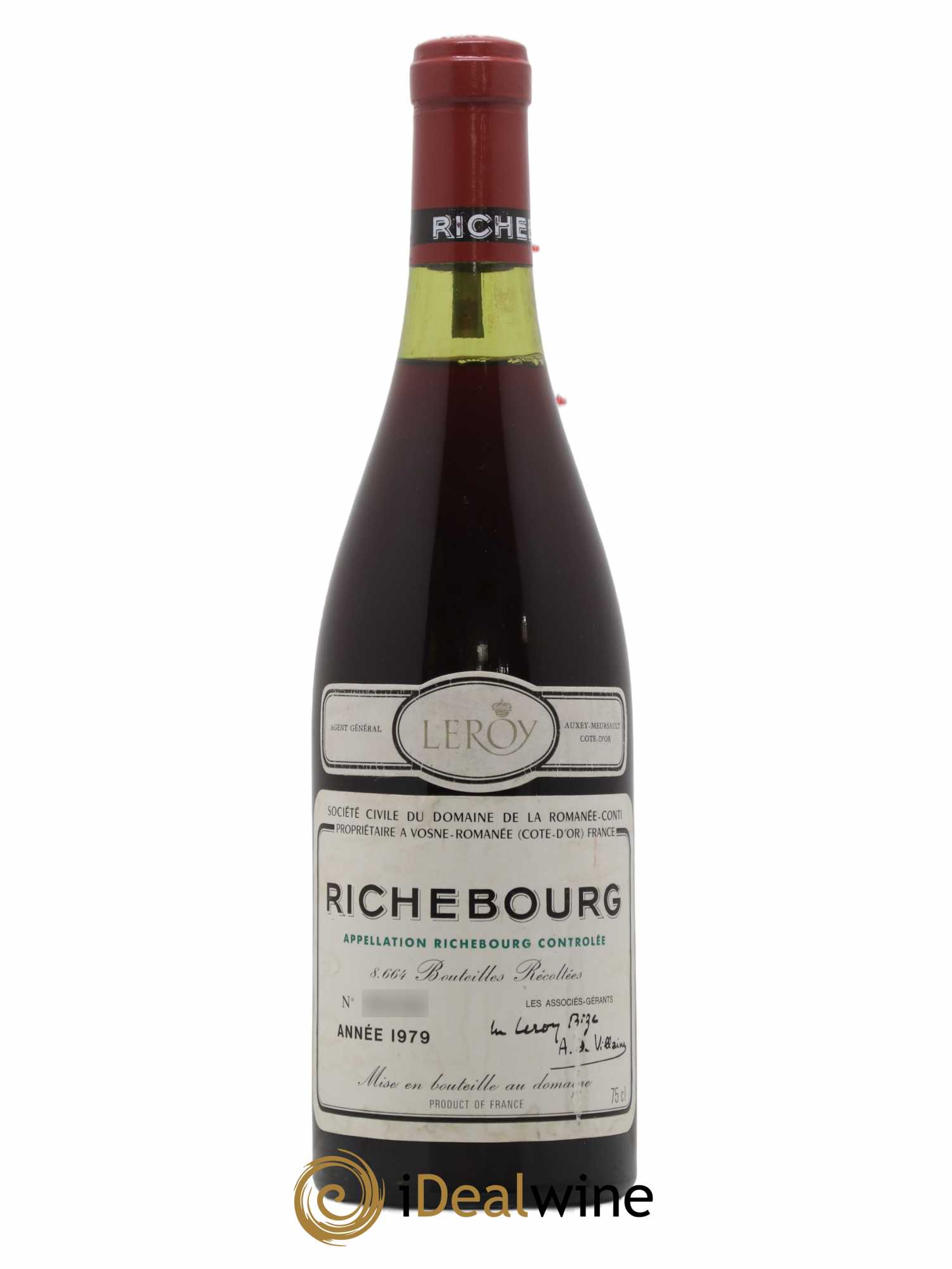 Richebourg Grand Cru Domaine de la Romanée-Conti 1979 - Lot de 1 bouteille - 0