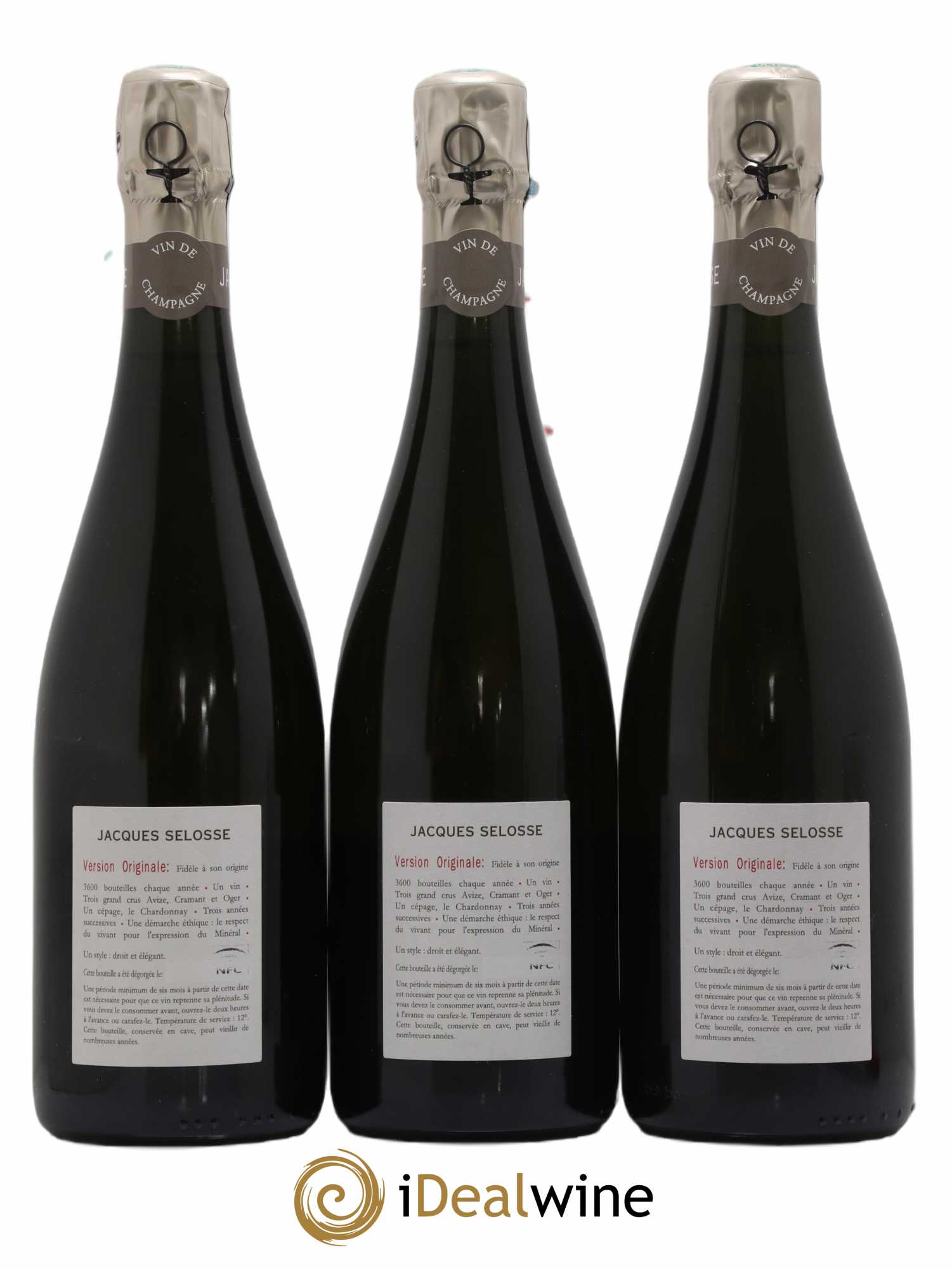 Version Originale Jacques Selosse - Lot de 3 bouteilles - 1