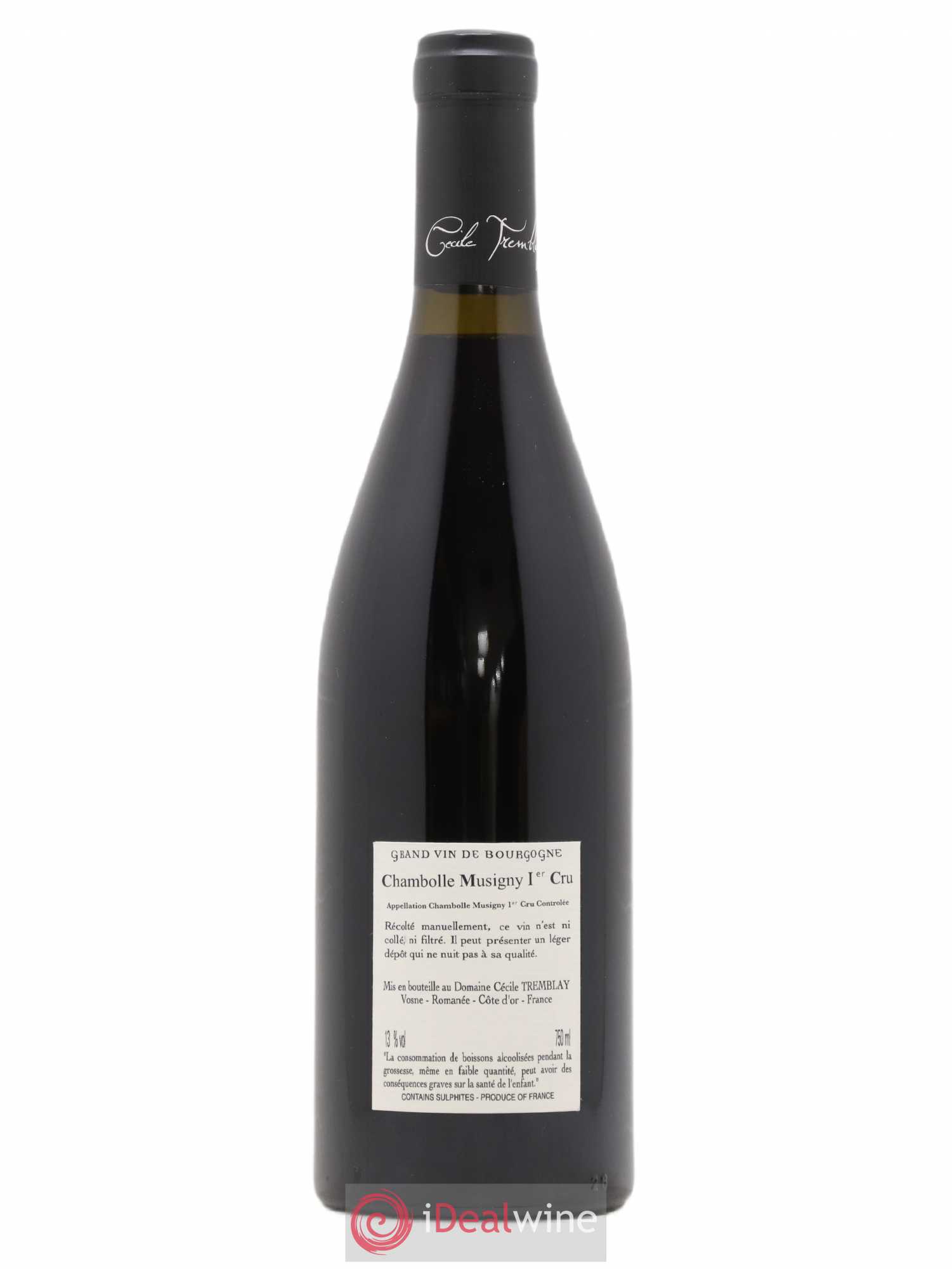 Chambolle-Musigny 1er Cru Les Feusselottes Cécile Tremblay 2014 - Lot de 1 bouteille - 1