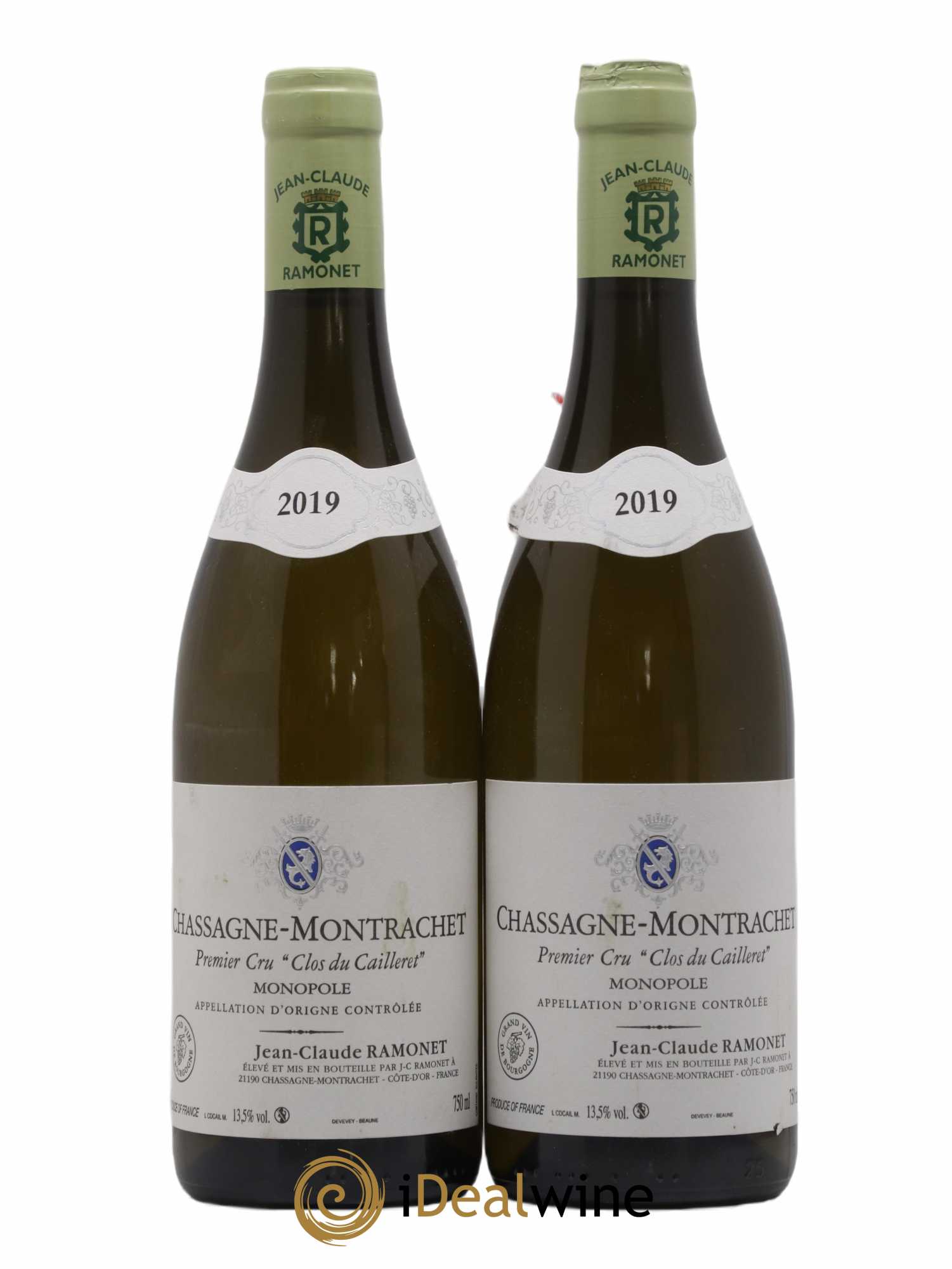 Chassagne-Montrachet 1er Cru Clos du Cailleret Ramonet (Domaine) 2019 - Lot de 2 bouteilles - 0