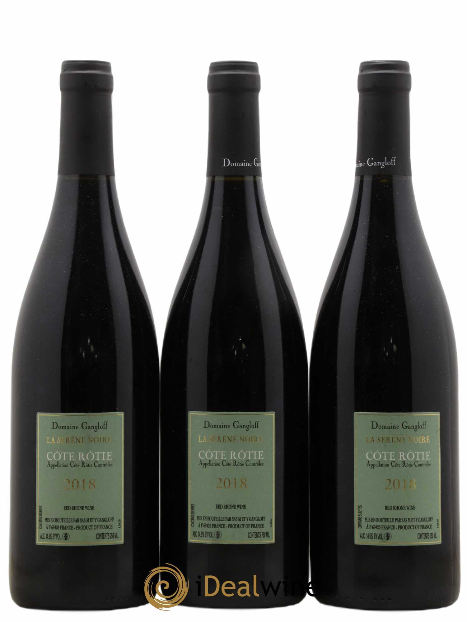 Côte-Rôtie La Sereine Noire Gangloff (Domaine) 2018 - Lot de 3 bouteilles - 1