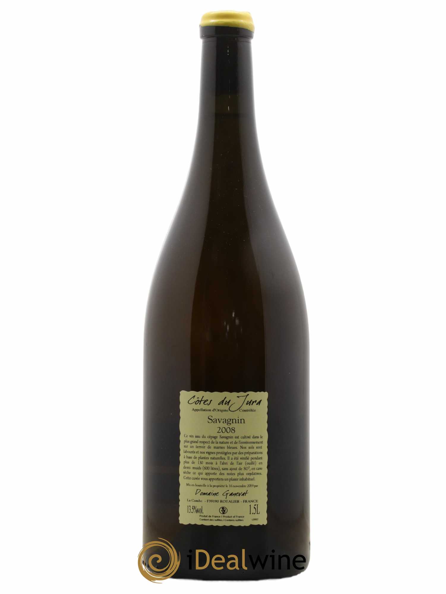 Côtes du Jura Les Vignes de mon Père Jean-François Ganevat (Domaine) 2008 - Lot de 1 magnum - 1