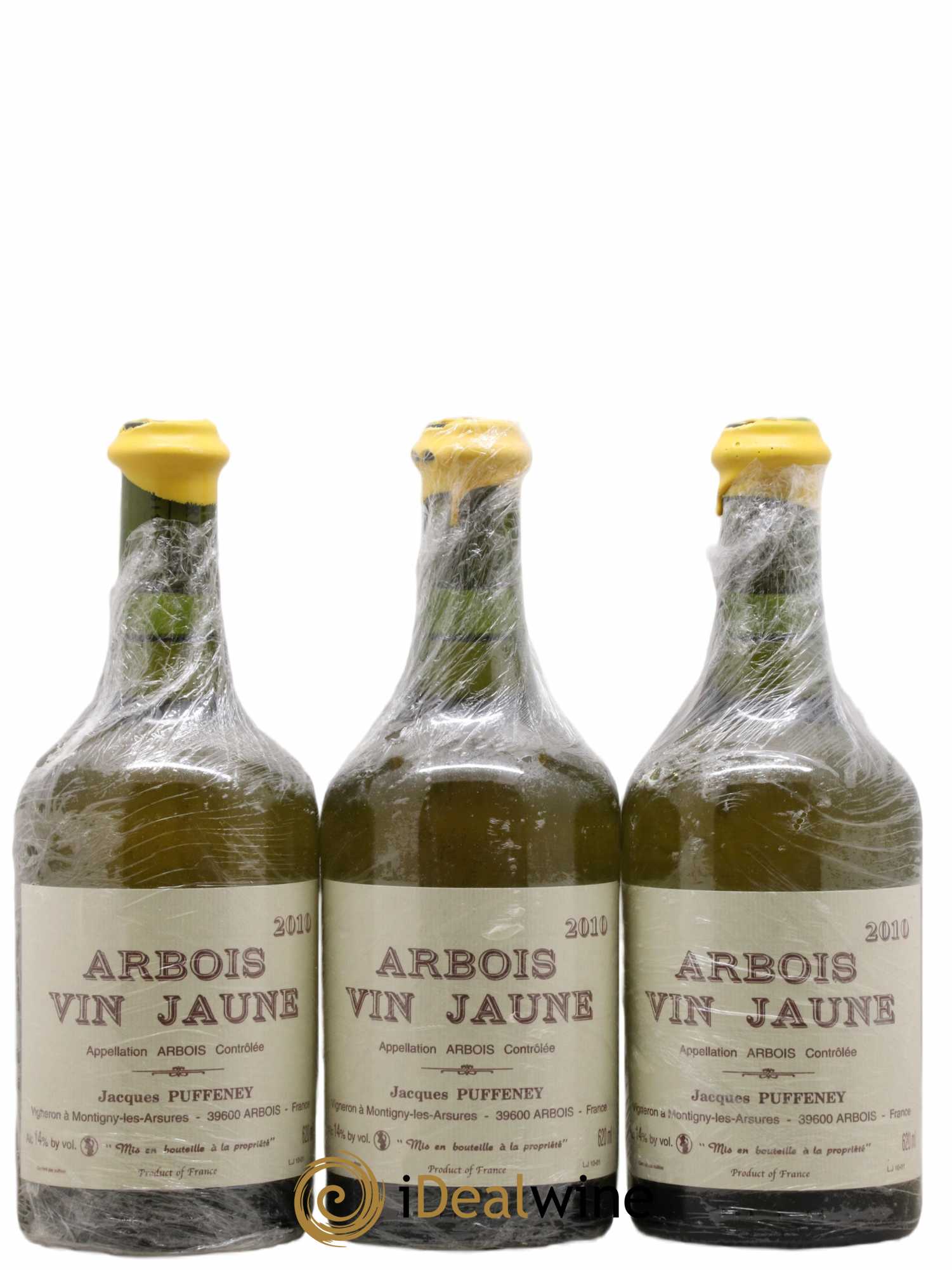 Arbois Vin Jaune Jacques Puffeney 2010 - Lot de 3 bouteilles - 0