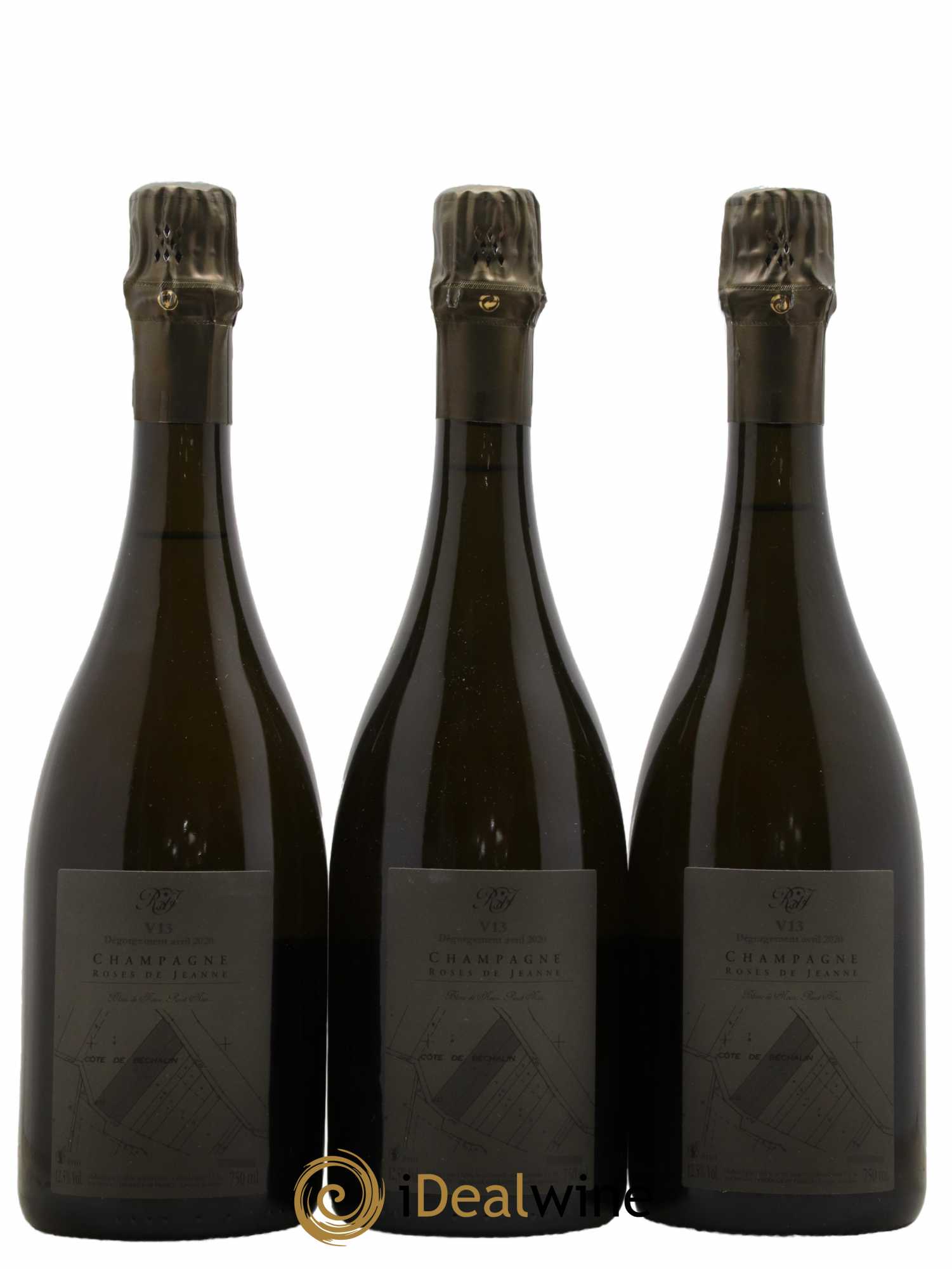 Roses de Jeanne Côte de Béchalin Blanc de Noirs Cédric Bouchard 2013 - Lot de 3 bouteilles - 1