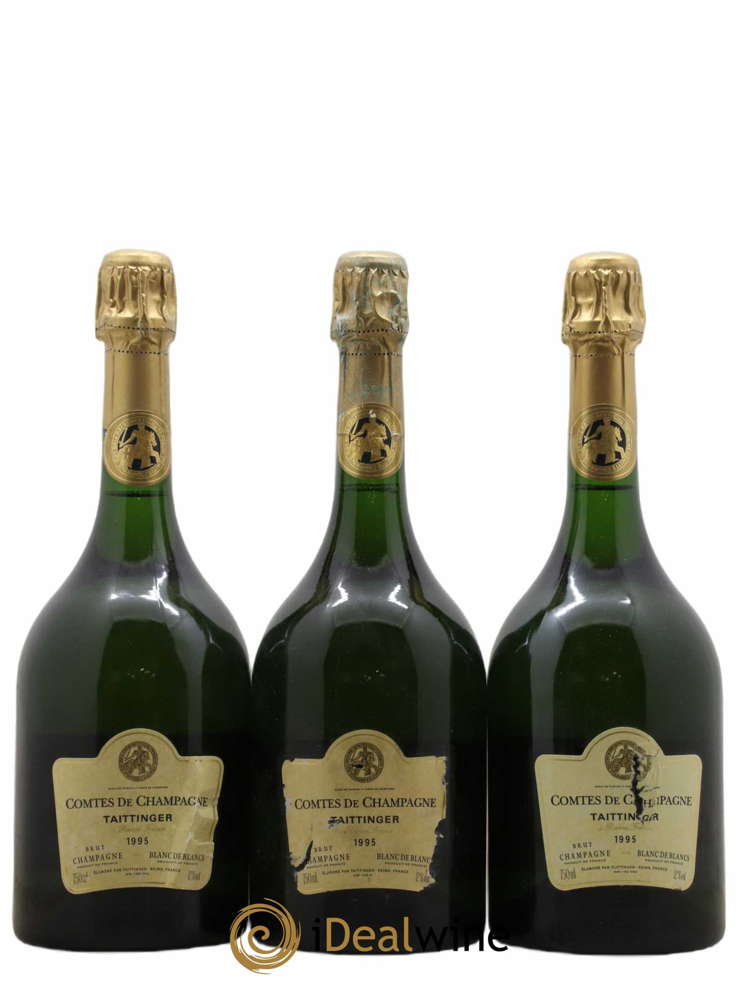 Comtes de Champagne Taittinger 1995 - Lot de 3 bouteilles - 0
