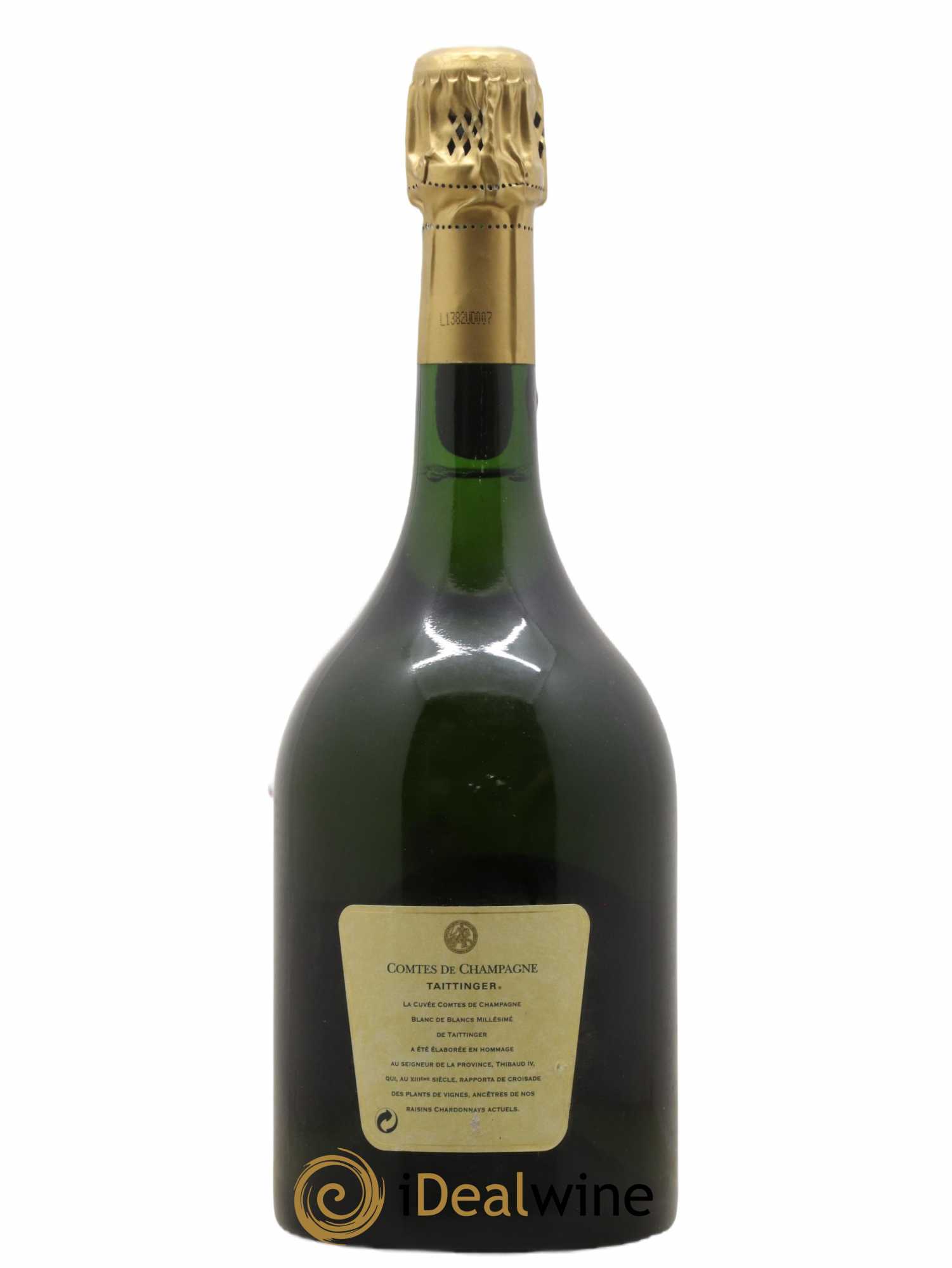Comtes de Champagne Taittinger 1995 - Lot de 1 bouteille - 1