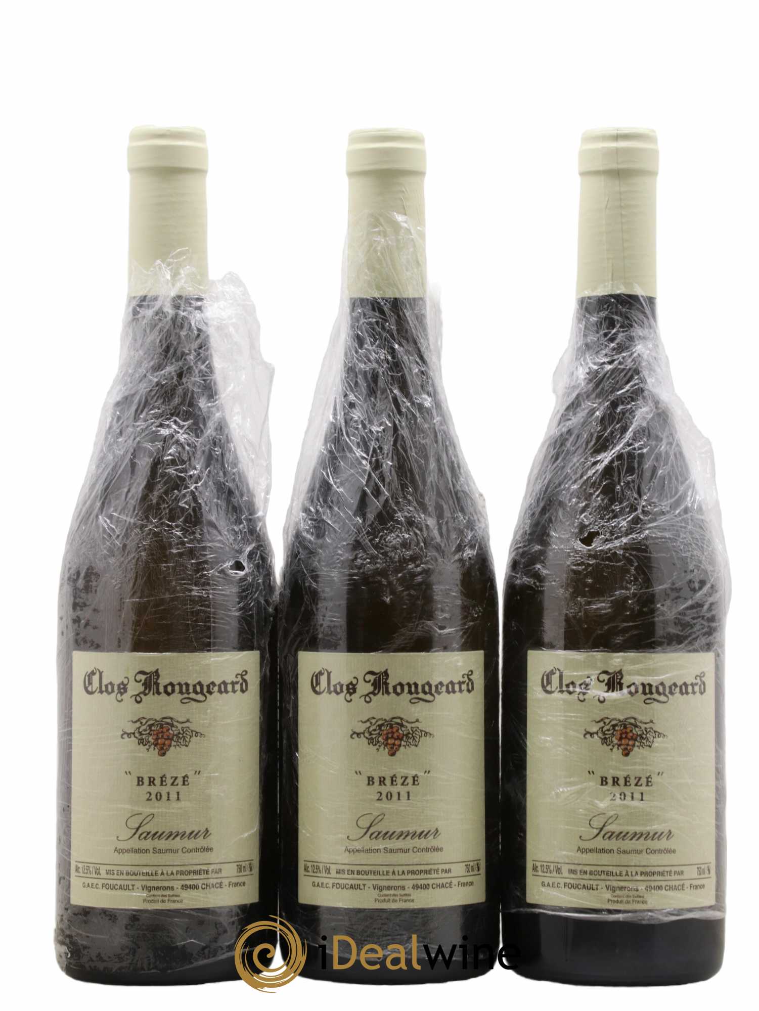 Saumur Brézé Clos Rougeard 2011 - Lot de 3 bouteilles - 0