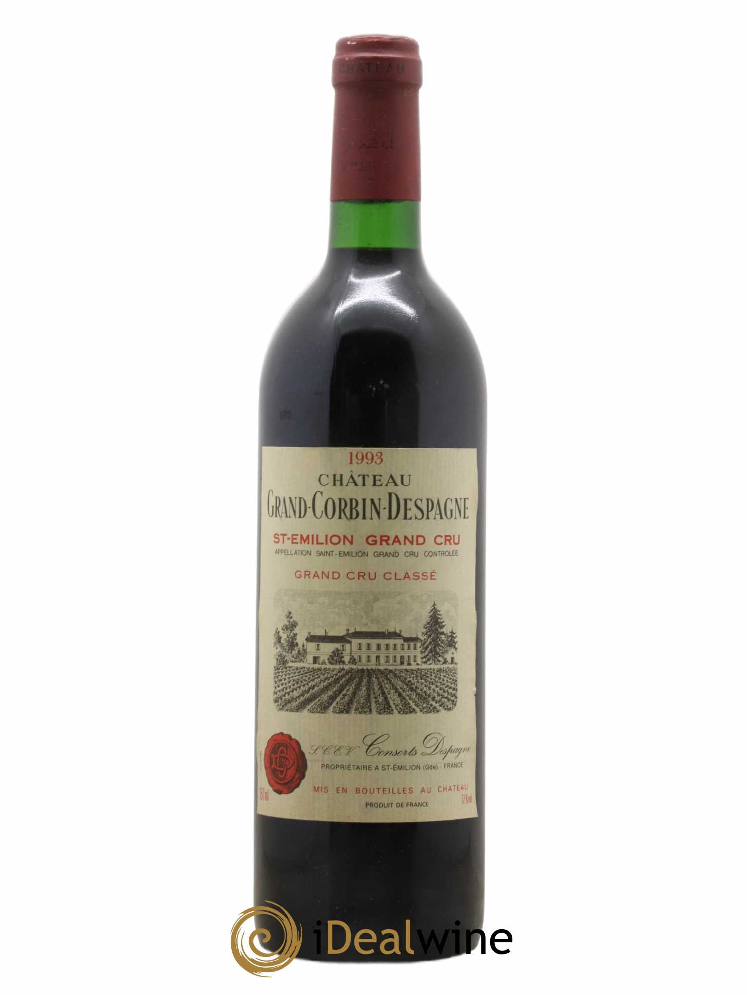 Château Grand Corbin Despagne Grand Cru Classé 1993 - Lot of 1 bottle - 0