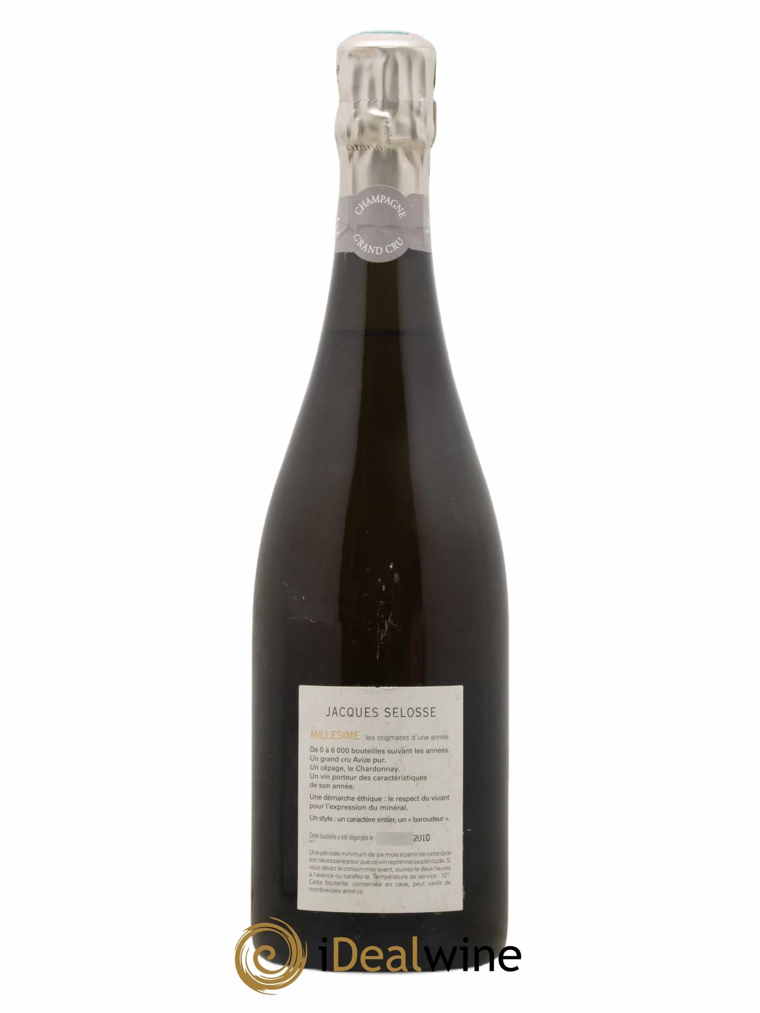 Blanc de Blancs Grand Cru Extra-Brut Jacques Selosse 1999 - Lot de 1 bouteille - 1