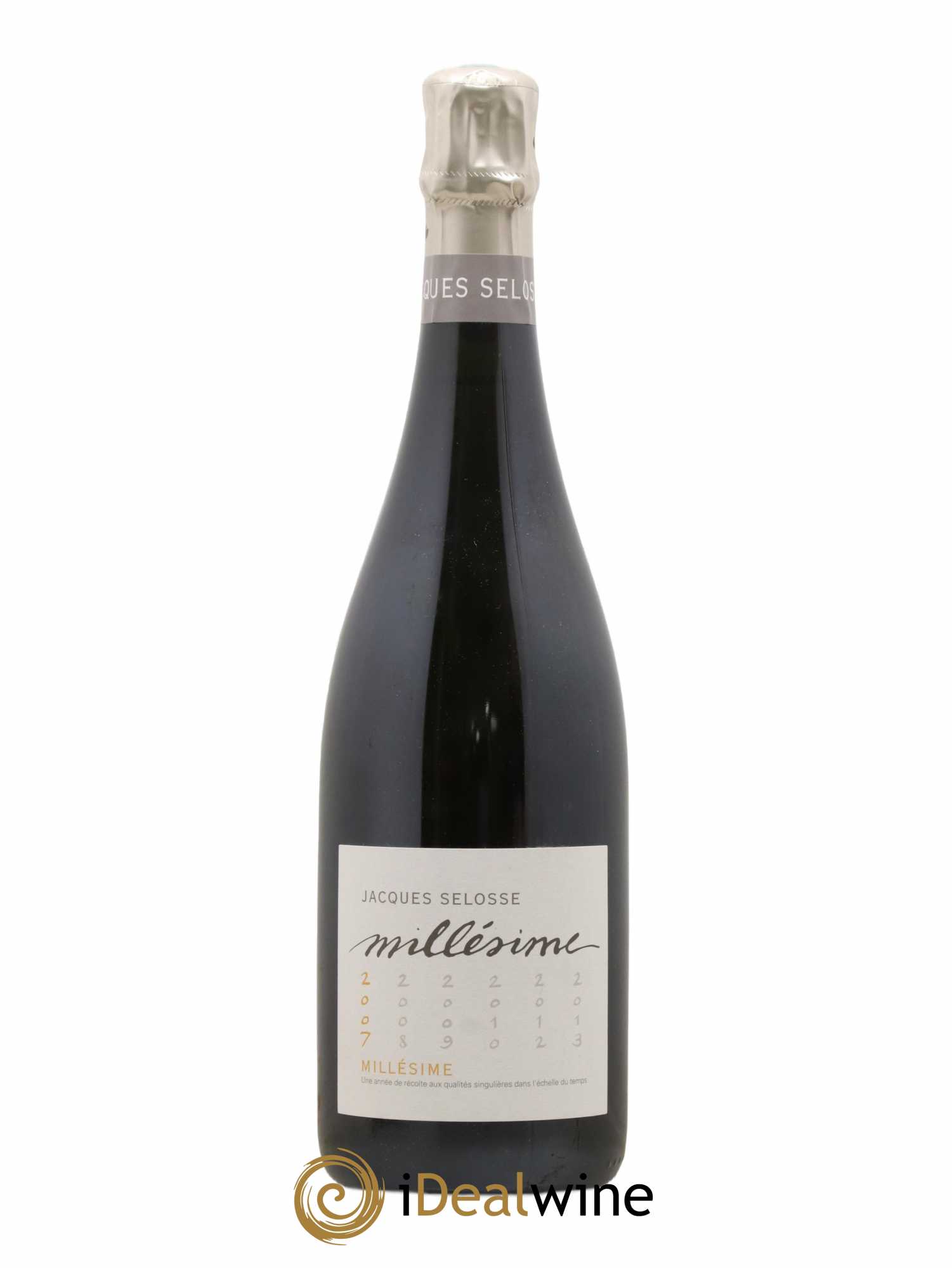1er Cru Millésimé Extra-Brut Jacques Selosse 2007 - Lot de 1 bouteille - 0