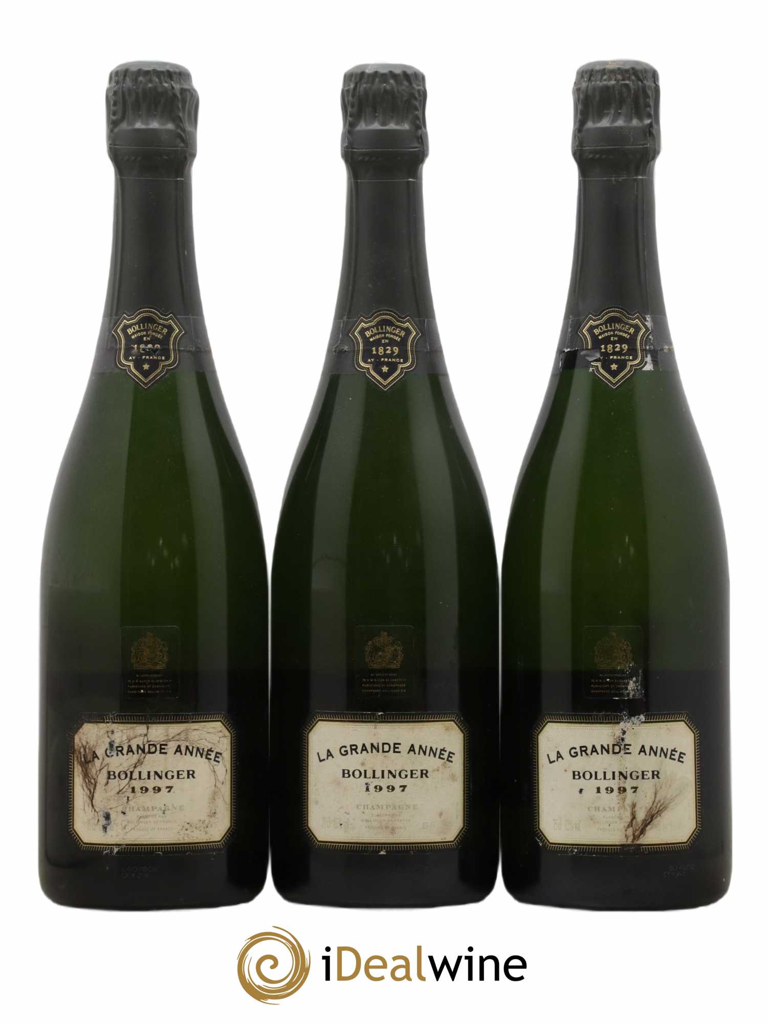 Grande Année Brut Bollinger 1997 - Lot de 3 bouteilles - 0