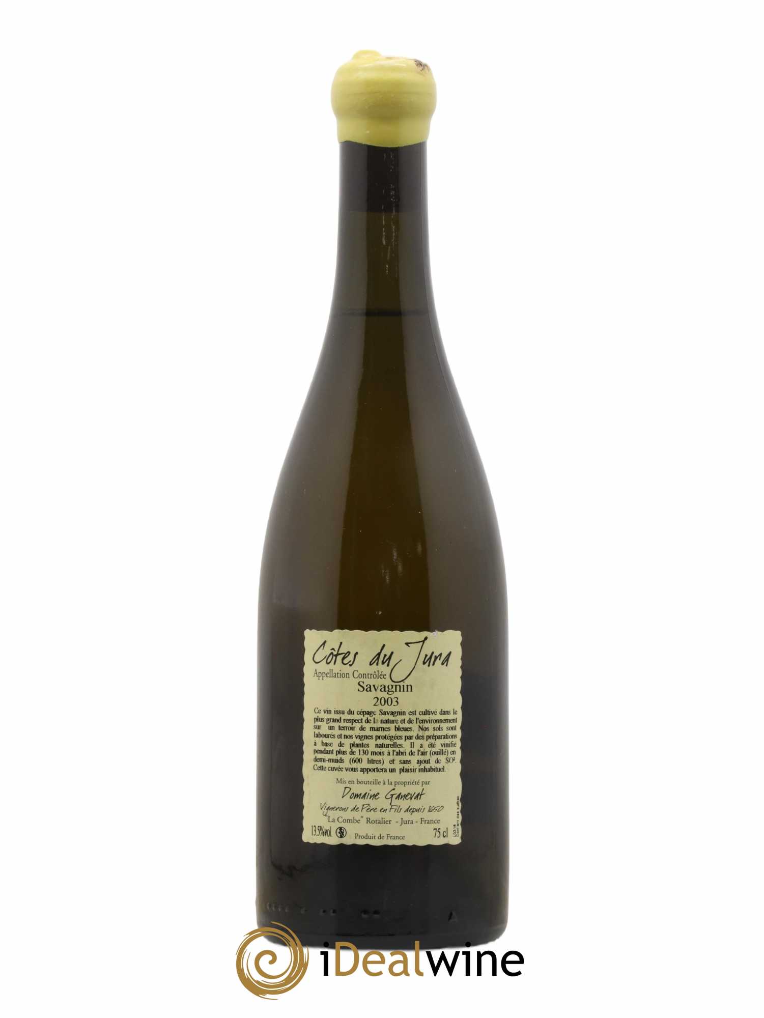 Côtes du Jura Les Vignes de mon Père Jean-François Ganevat (Domaine) 2003 - Lot de 1 bouteille - 1