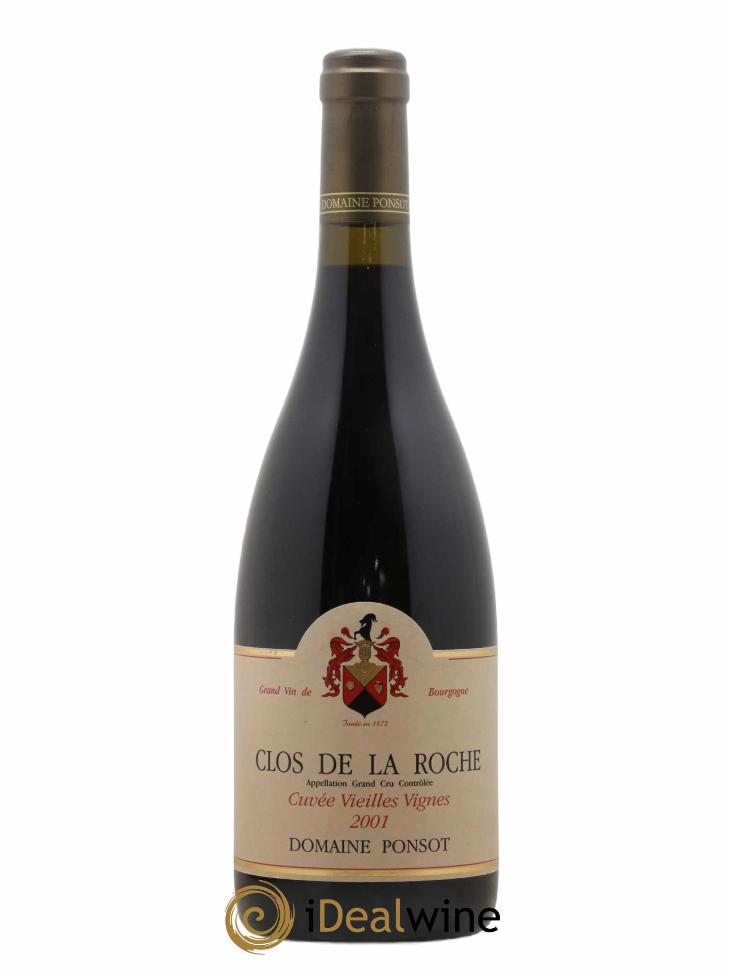 Clos de la Roche Grand Cru Vieilles Vignes Ponsot (Domaine) 2001 - Lot de 1 bouteille - 0