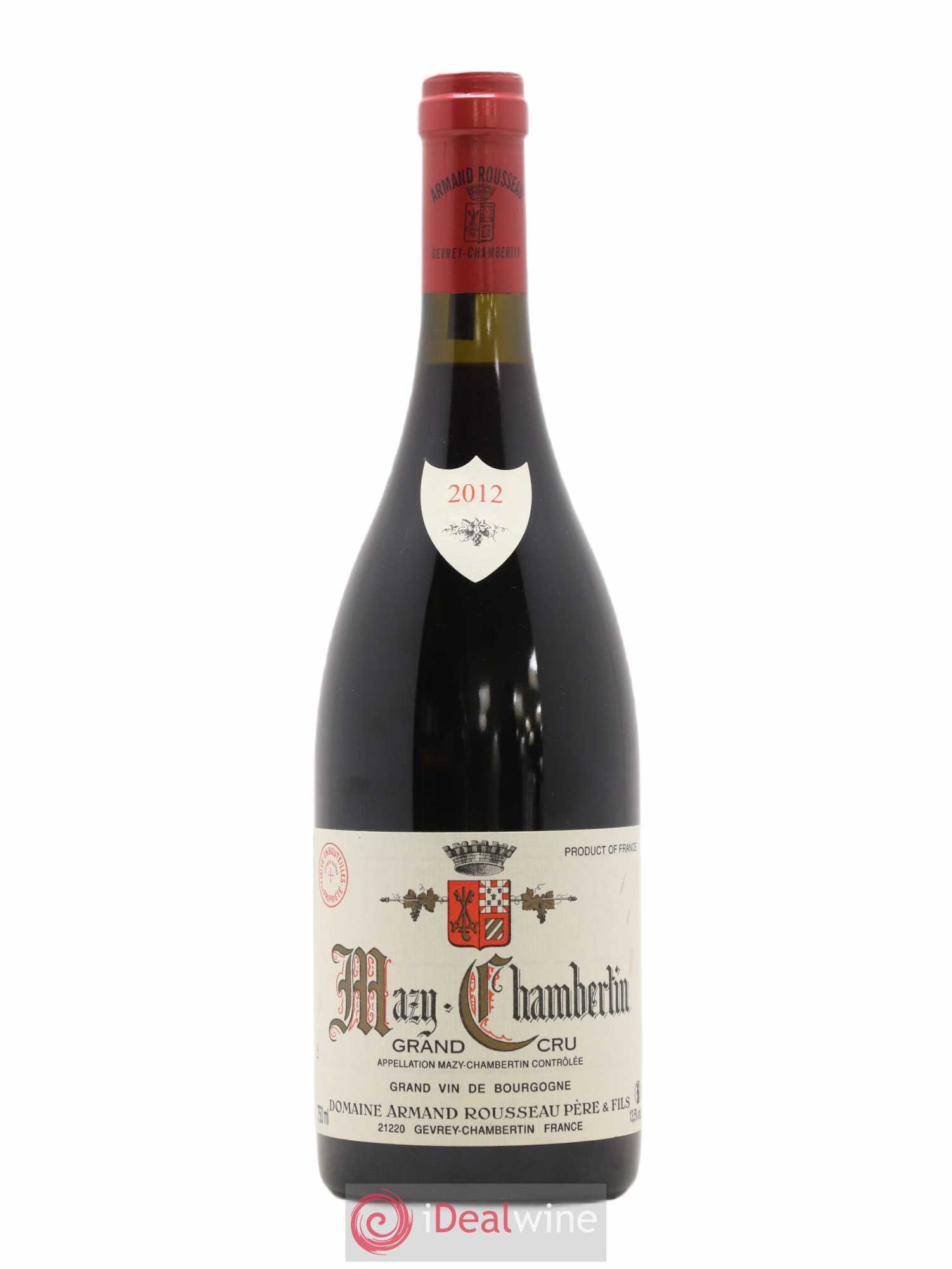 Mazis-Chambertin Grand Cru Armand Rousseau (Domaine) 2012 - Lot de 1 bouteille - 0