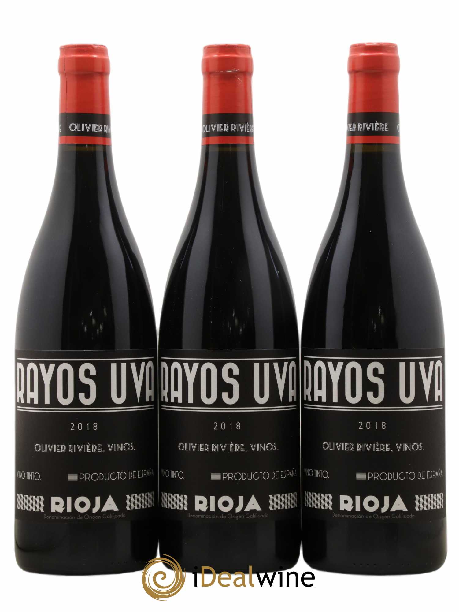 Rioja DOCA Rayos Uva Olivier Rivière 2018 - Lot de 3 bouteilles - 0