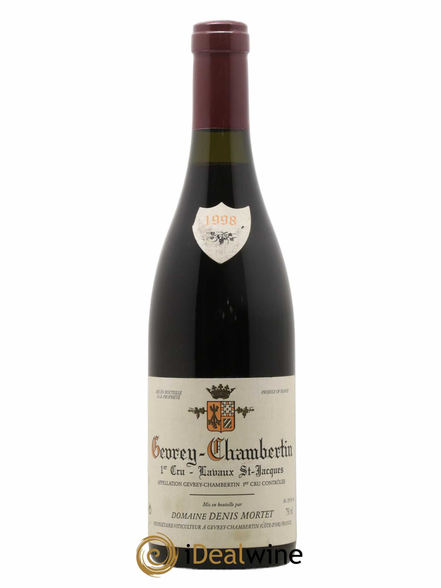 Gevrey-Chambertin 1er Cru Lavaux Saint Jacques Denis Mortet (Domaine) 1998 - Lot de 1 bouteille - 0