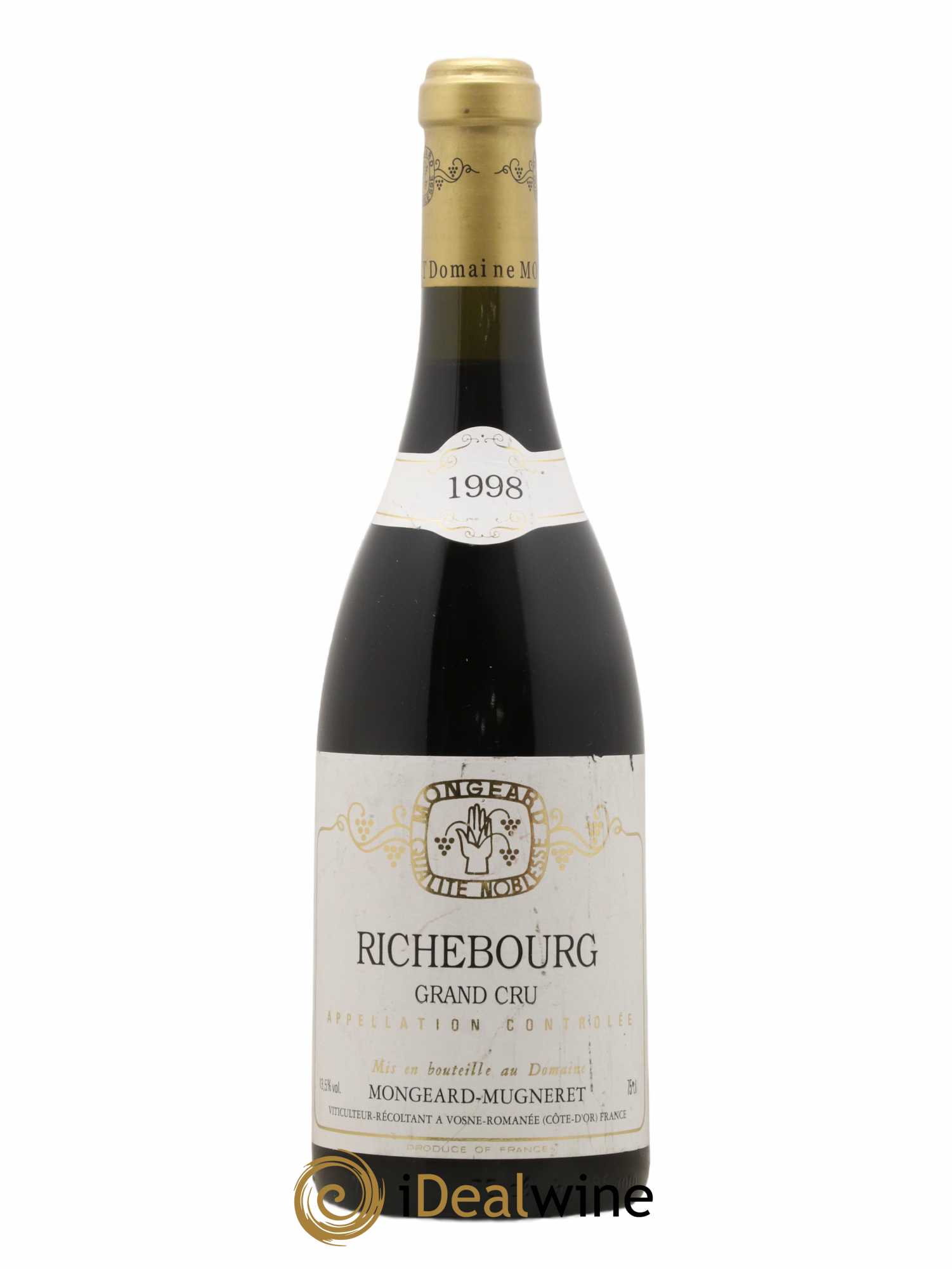 Richebourg Grand Cru Mongeard-Mugneret (Domaine) 1998 - Lot de 1 bouteille - 0