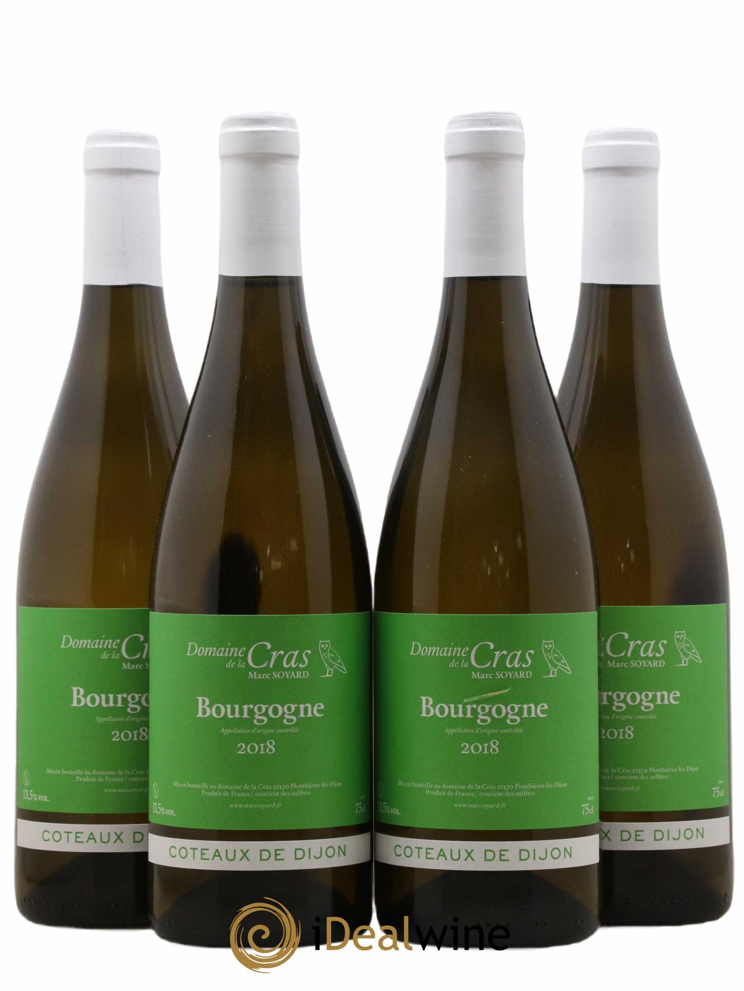 Bourgogne Cras Domaine de la Cras - Marc Soyard Coteaux de Dijon 2018 - Lot de 4 bouteilles - 0