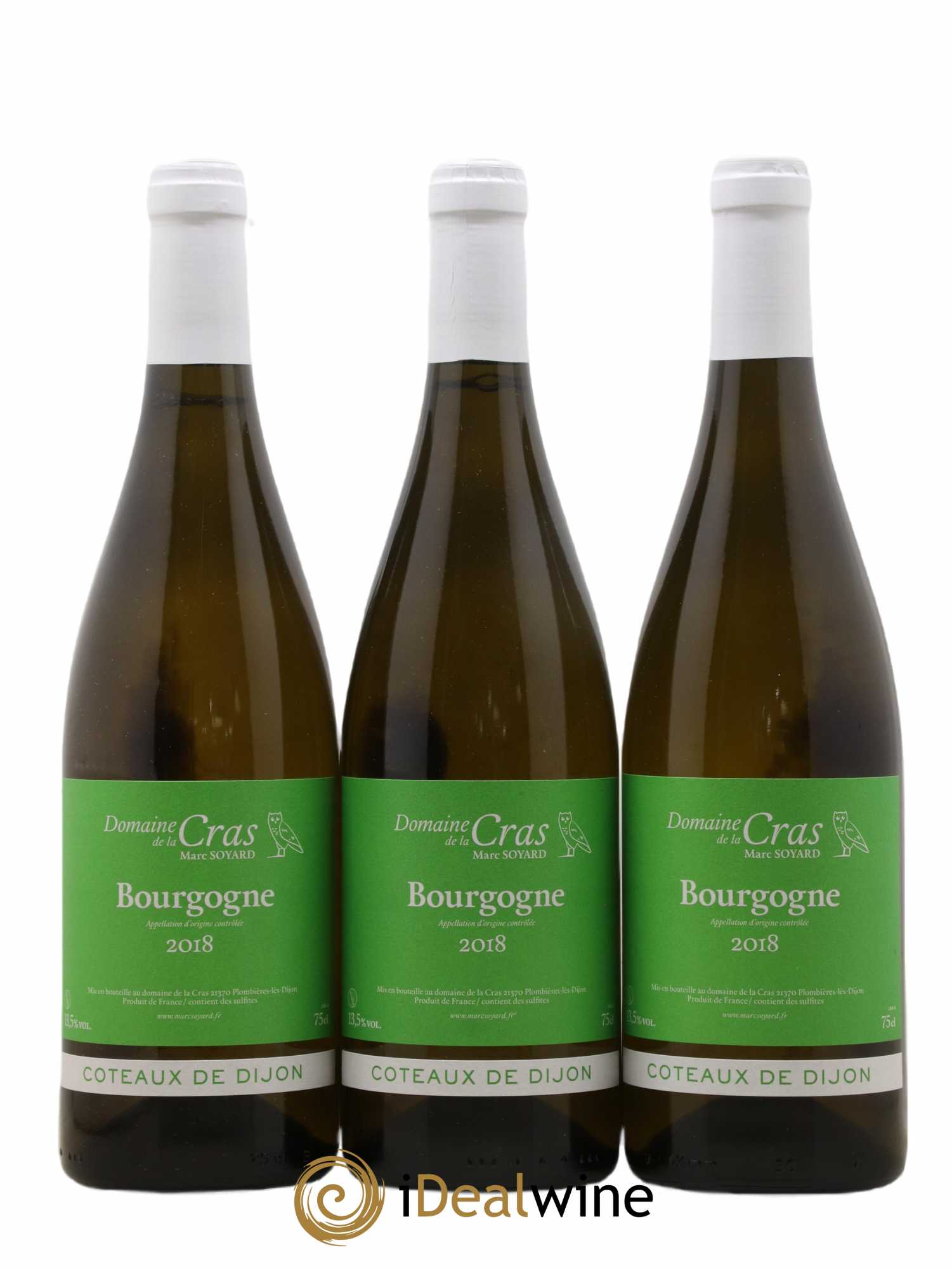Bourgogne Cras Domaine de la Cras - Marc Soyard Coteaux de Dijon 2018 - Lot de 3 bouteilles - 0