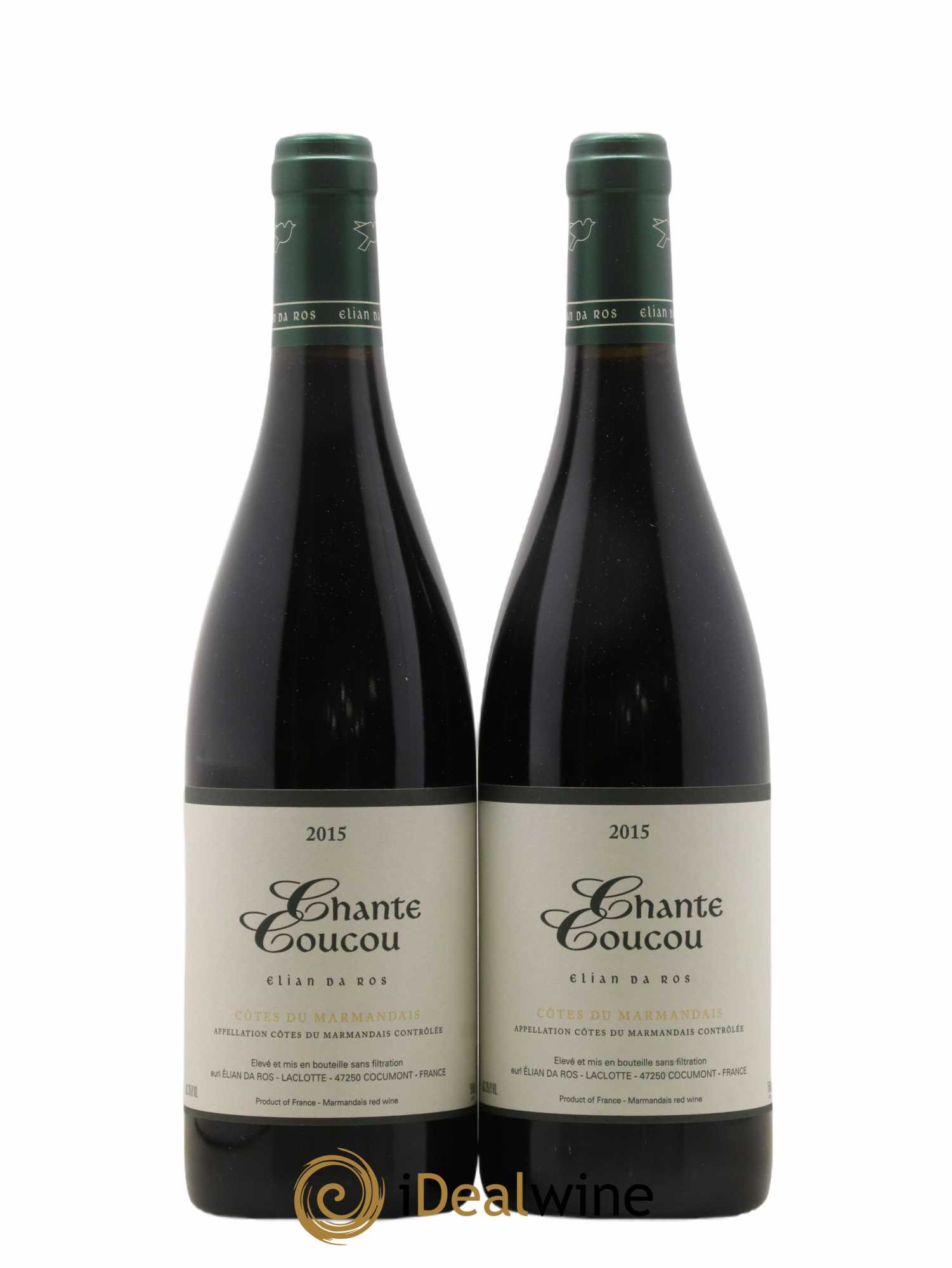 Côtes du Marmandais Chante Coucou Elian Da Ros (Domaine) 2015 - Lot de 2 bouteilles - 0