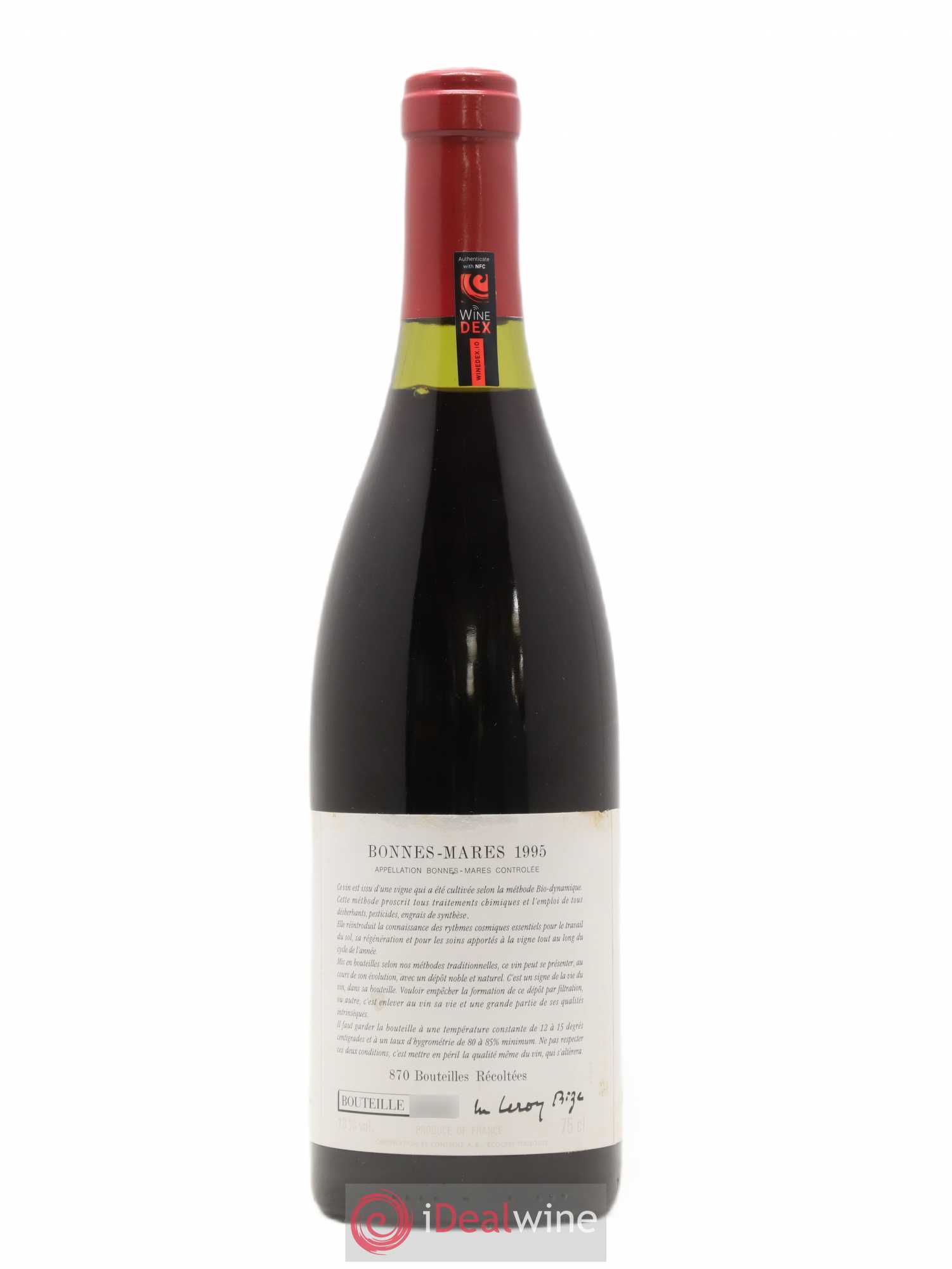 Bonnes-Mares Grand Cru d'Auvenay (Domaine) 1995 - Lot de 1 bouteille - 1