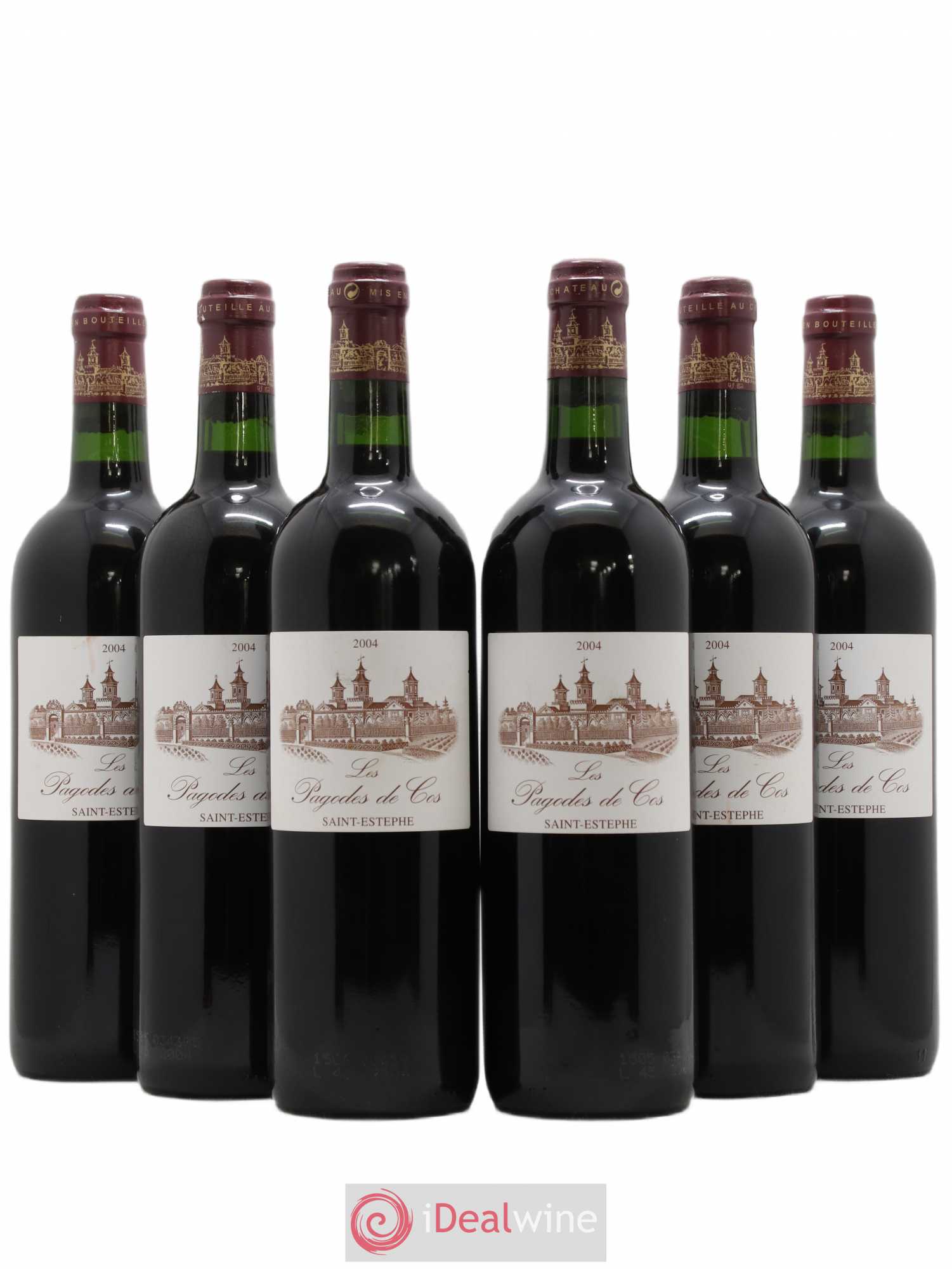 Les Pagodes de Cos Second Vin 2004 - Lot of 6 bottles - 0