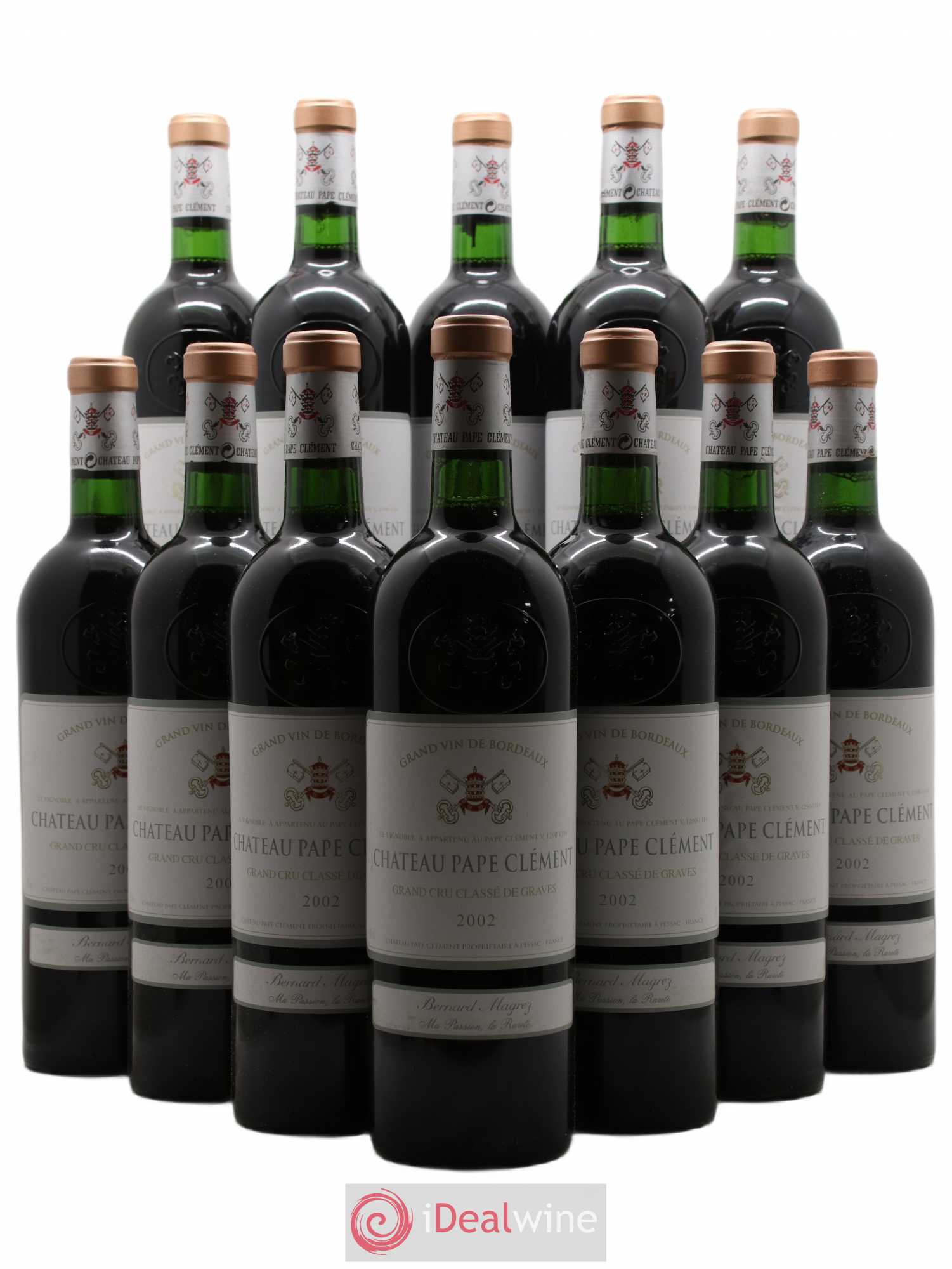 Château Pape Clément Cru Classé de Graves 2002 - Lot de 12 bouteilles - 0