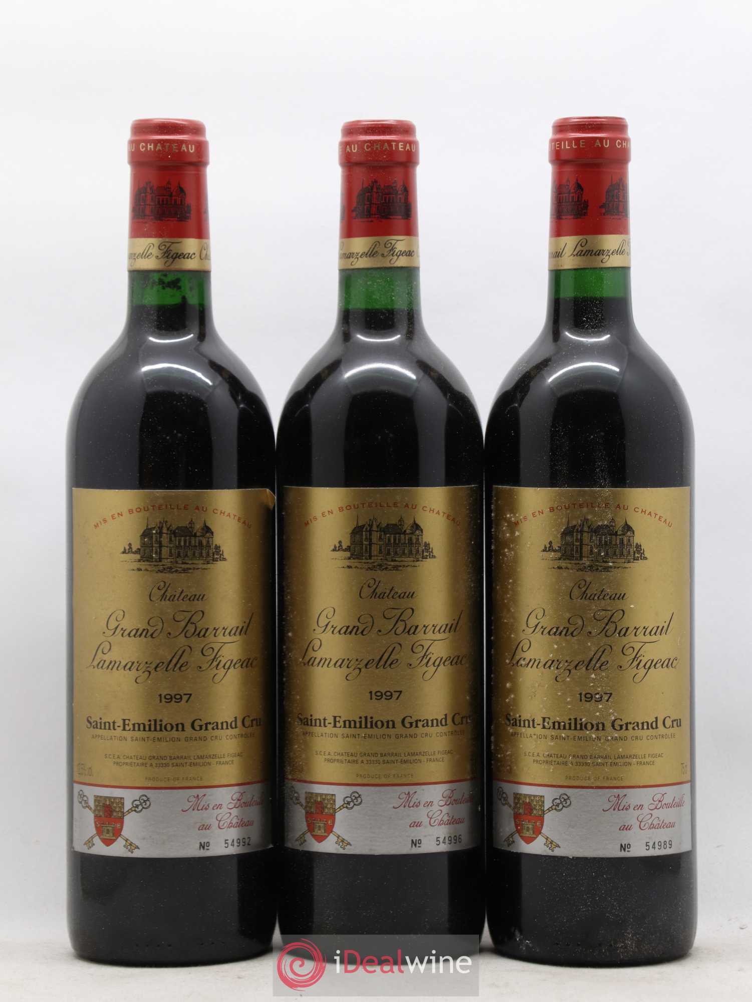 Château Grand Barrail Lamarzelle Figeac Grand Cru Classé 1997 - Lot de 6 bouteilles - 2