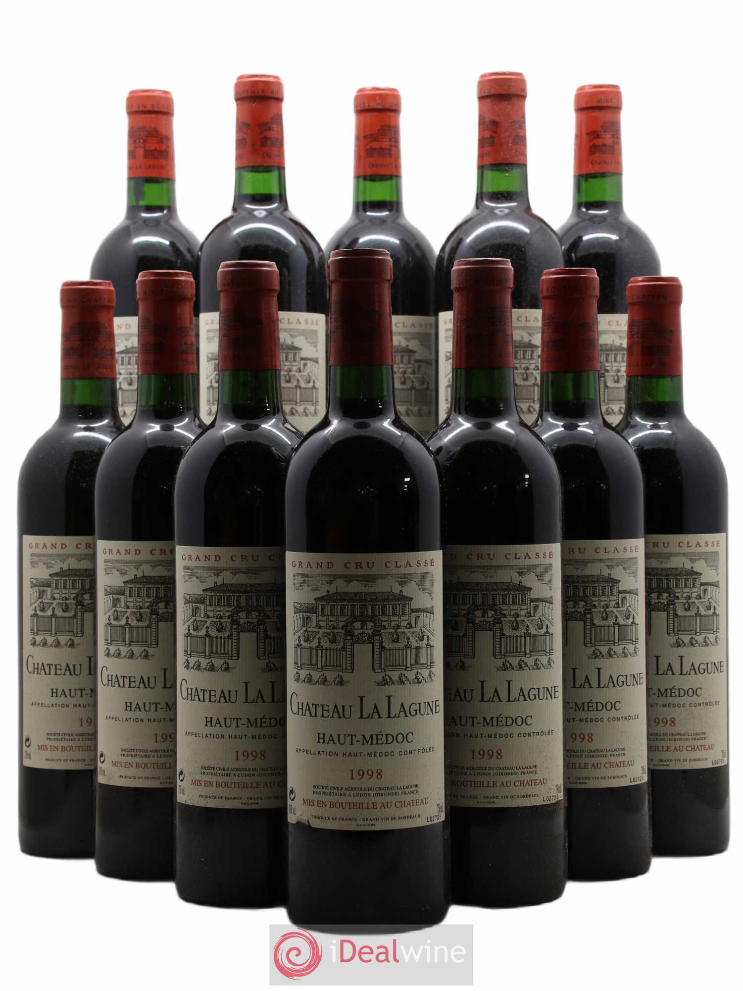 Château la Lagune 3ème Grand Cru Classé 1998 - Lot de 12 bouteilles - 0