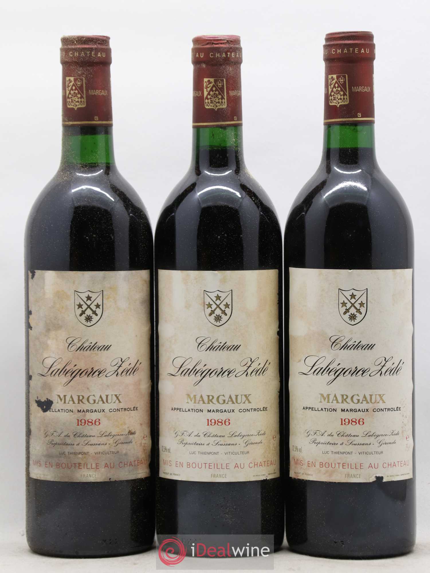 Château Labegorce Zédé Cru Bourgeois 1986 - Lot de 12 bouteilles - 3