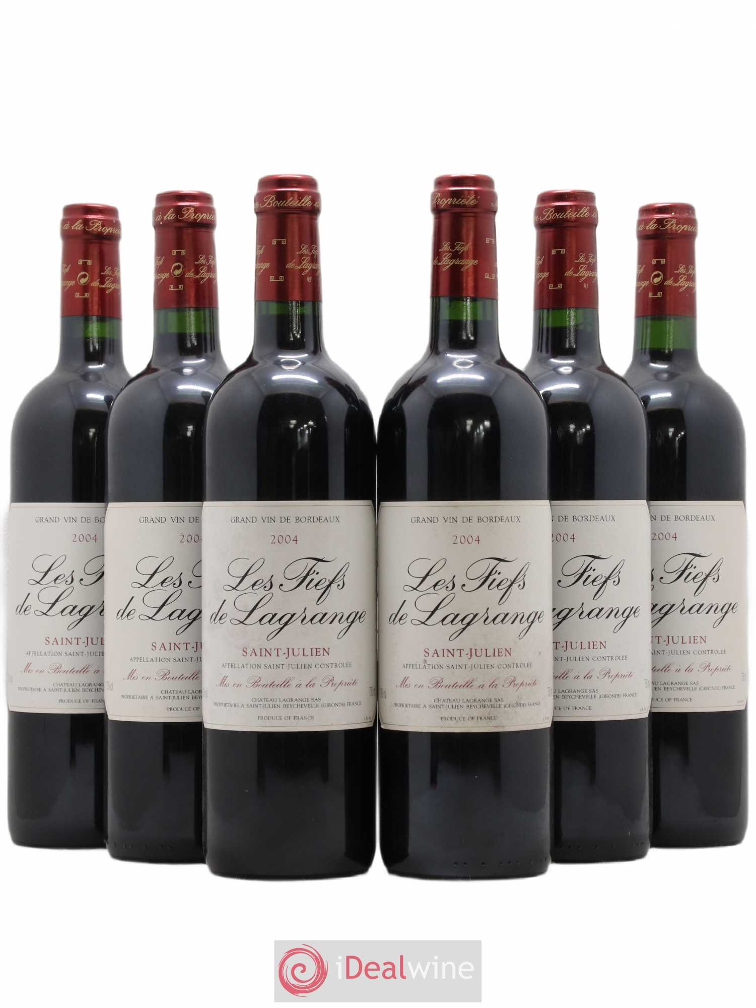Les Fiefs de Lagrange Second Vin 2004 - Lot de 6 bouteilles - 0