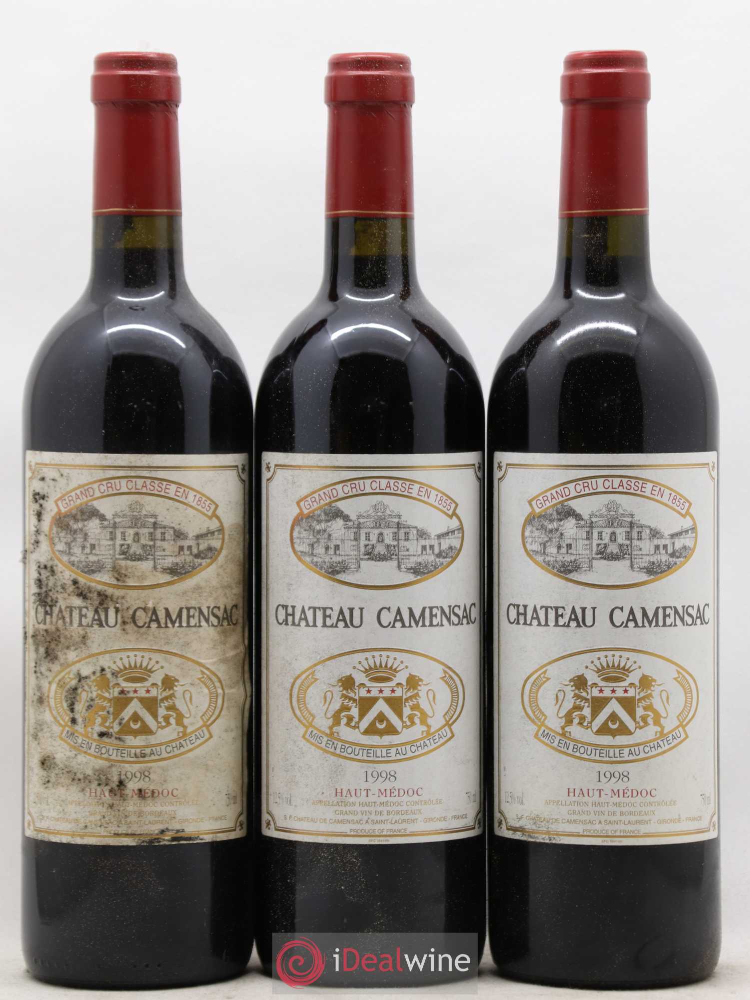 Château Camensac 5ème Grand Cru Classé 1998 - Lot de 12 bouteilles - 4