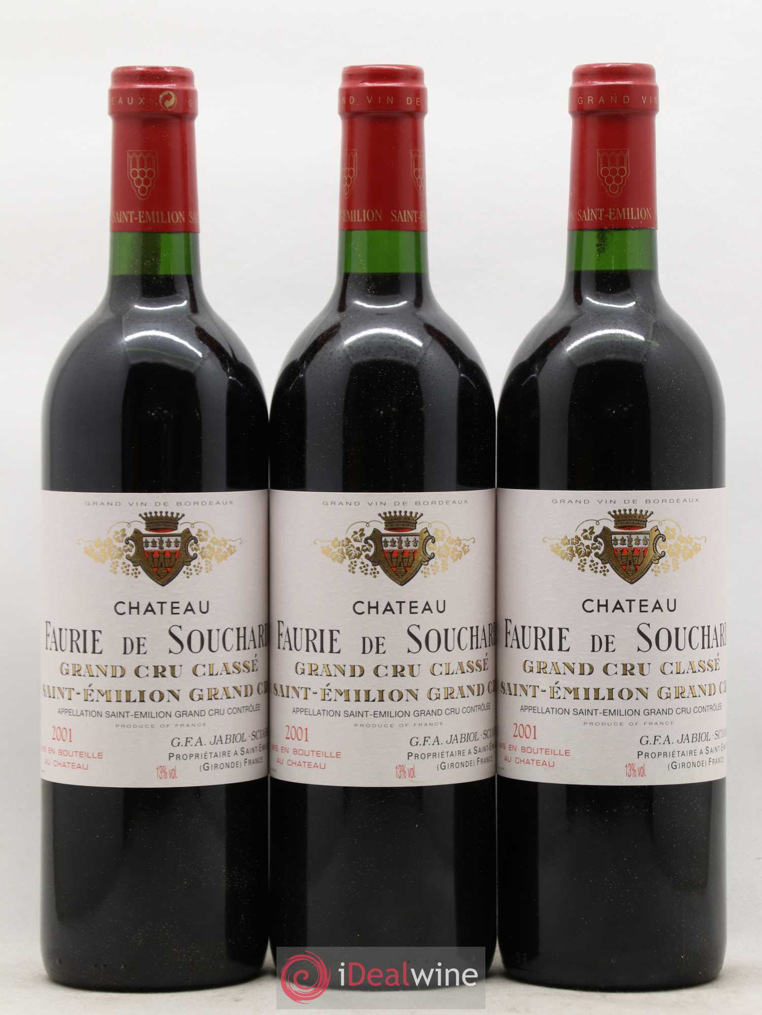 Château Faurie de Souchard Grand Cru Classé 2001 - Lot de 12 bouteilles - 3