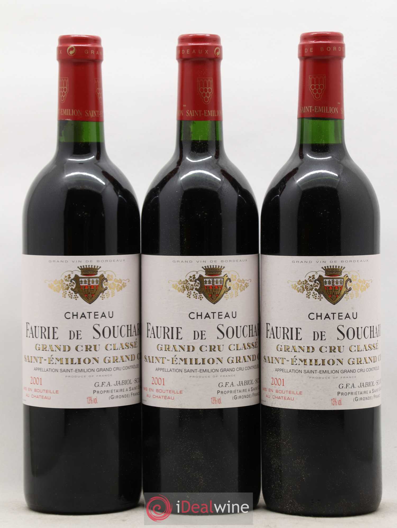 Château Faurie de Souchard Grand Cru Classé 2001 - Lot de 12 bouteilles - 4