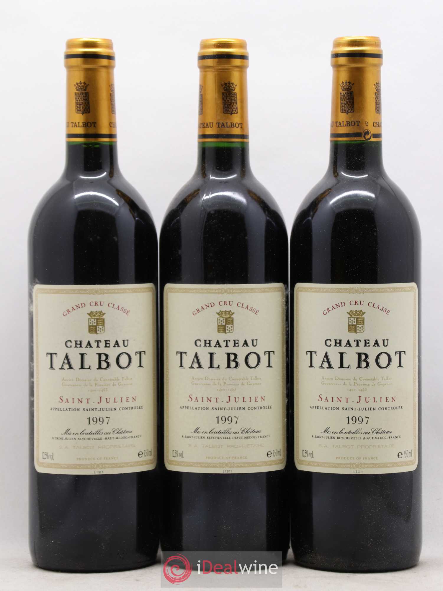 Château Talbot 4ème Grand Cru Classé 1997 - Lot de 12 bouteilles - 4