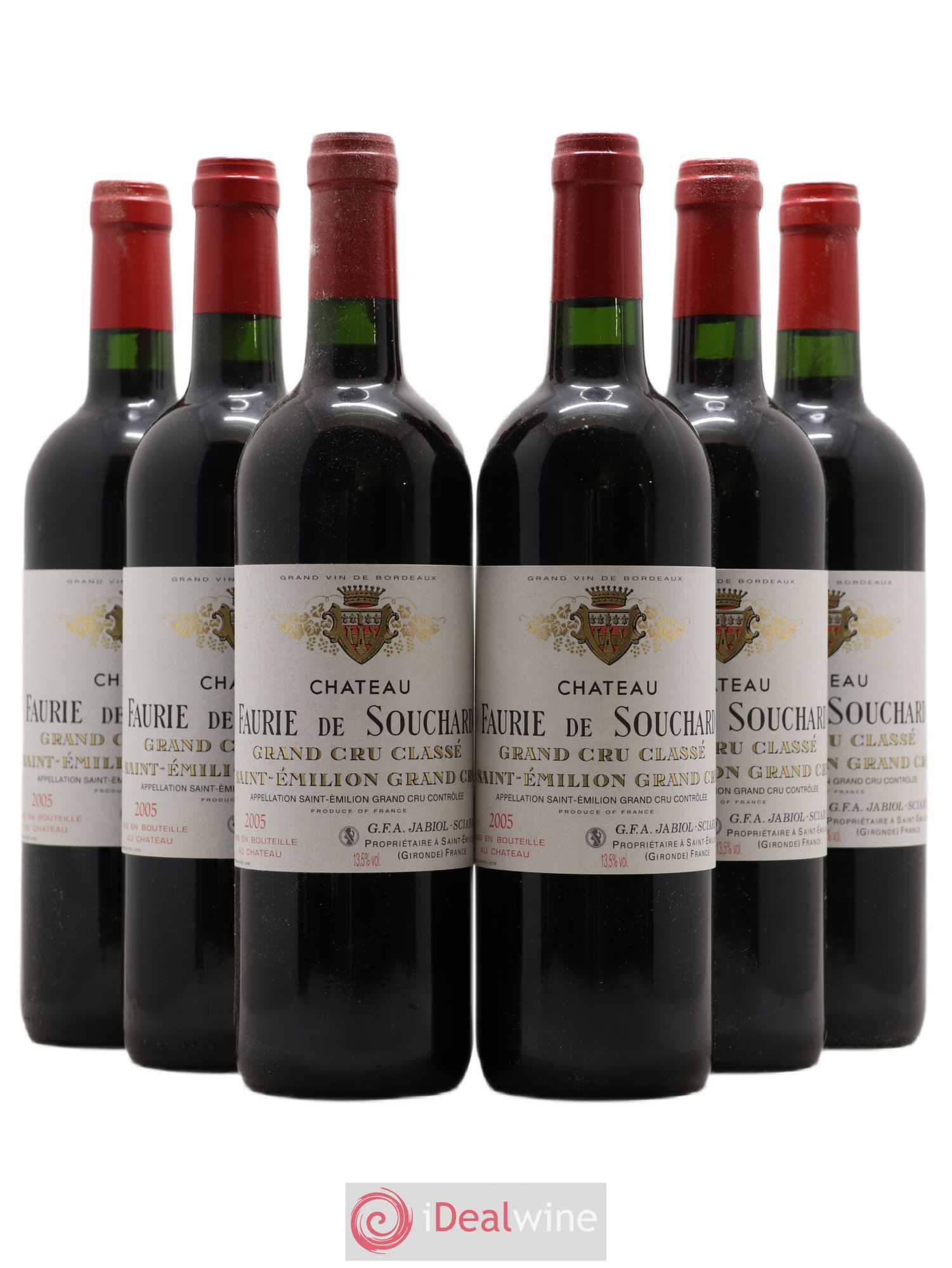 Château Faurie de Souchard Grand Cru Classé 2005 - Lot de 6 bouteilles - 0